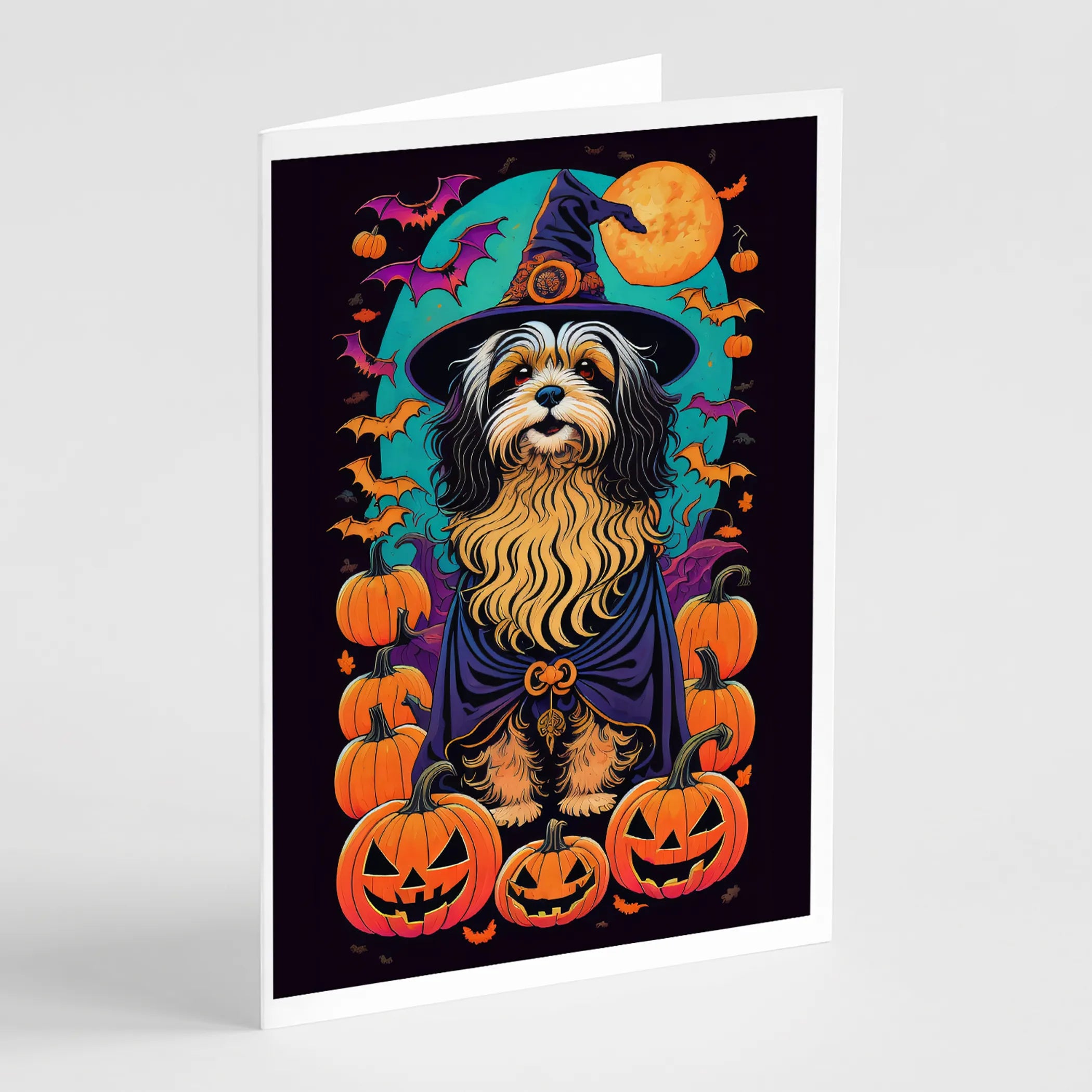 Witchy Halloween Greeting Cards  - Size: 5X7 | Pack Of: 8 | Collection name: Witchy halloween