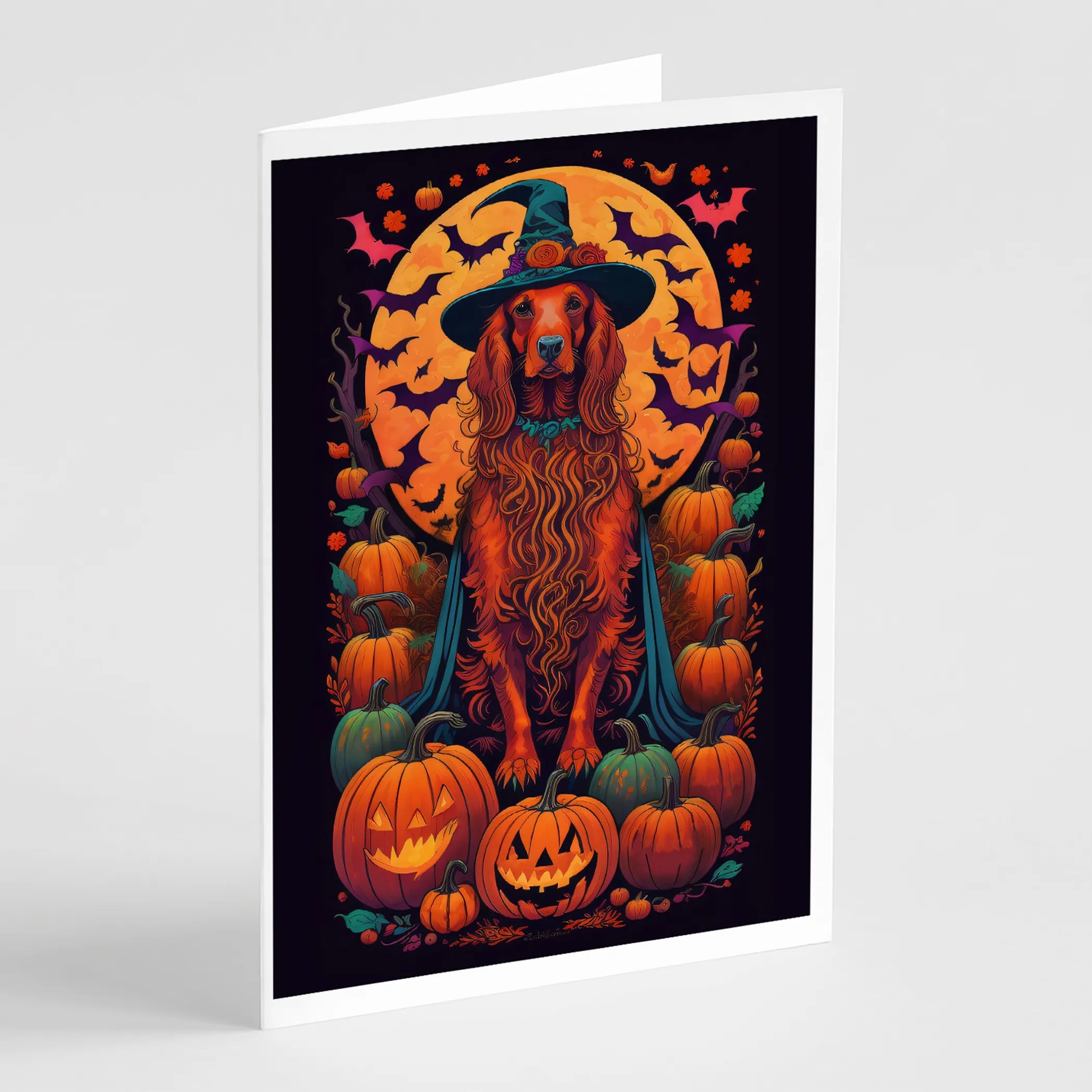 Witchy Halloween Greeting Cards  - Size: 5X7 | Pack Of: 8 | Collection name: Witchy halloween