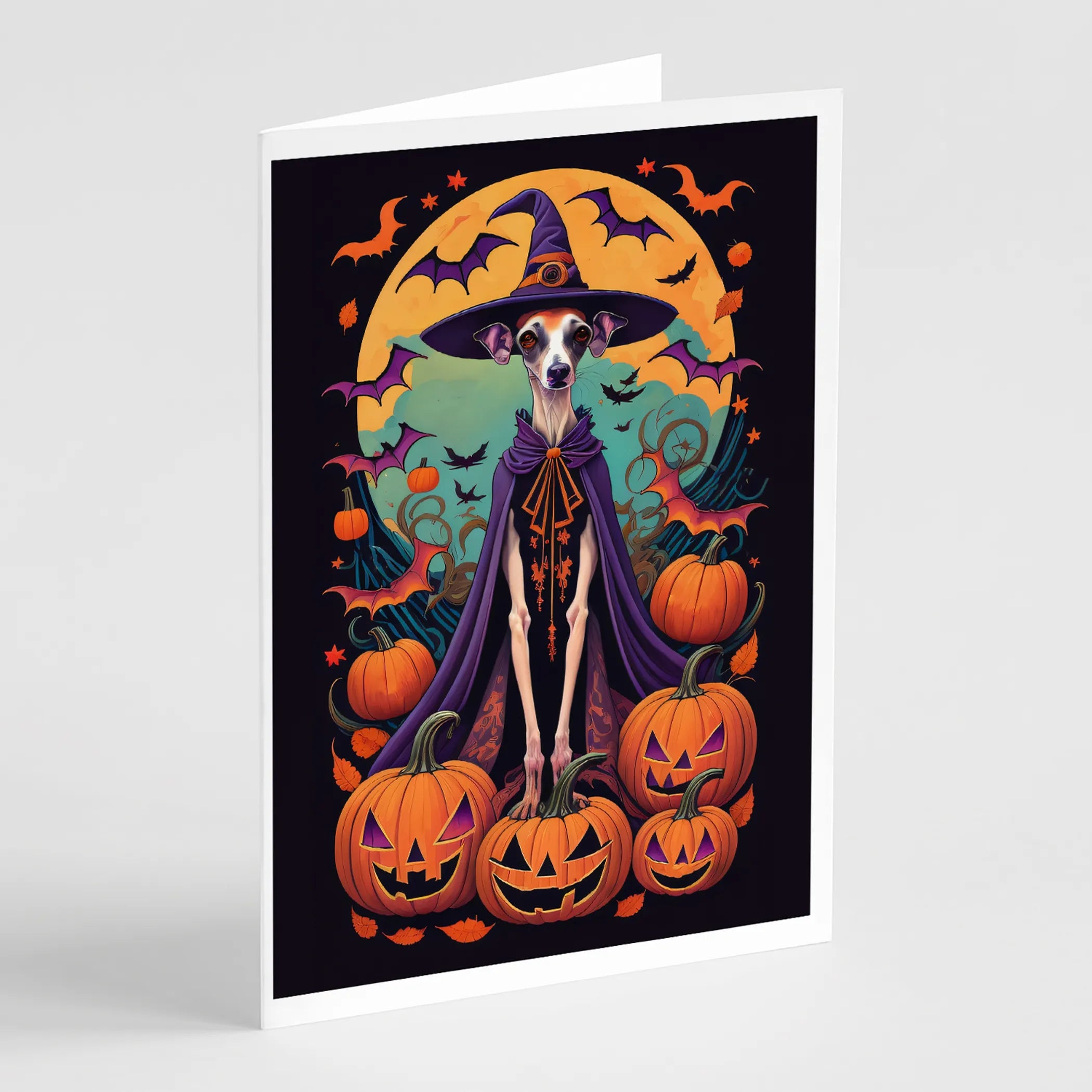 Witchy Halloween Greeting Cards  - Size: 5X7 | Pack Of: 8 | Collection name: Witchy halloween