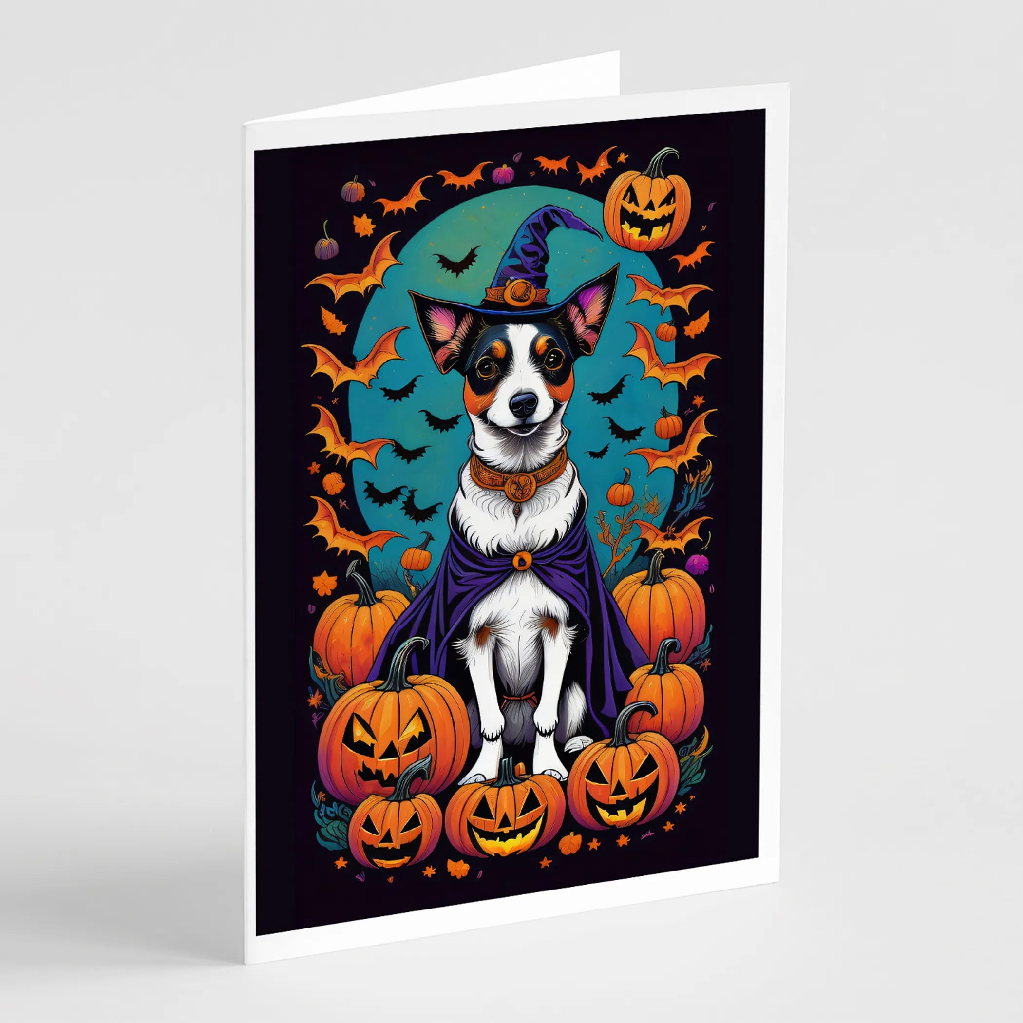 Witchy Halloween Greeting Cards  - Size: 5X7 | Pack Of: 8 | Collection name: Witchy halloween