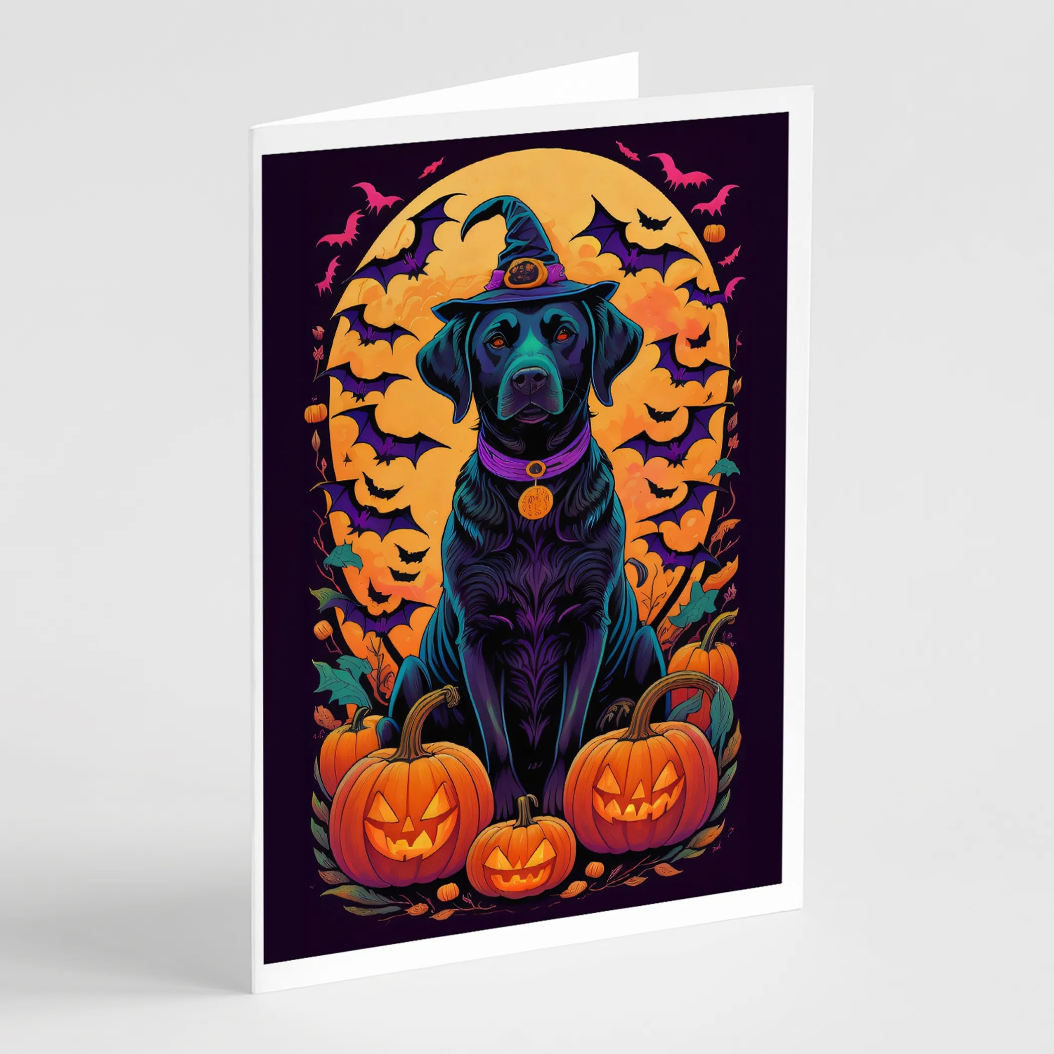 Witchy Halloween Greeting Cards  - Size: 5X7 | Pack Of: 8 | Collection name: Witchy halloween