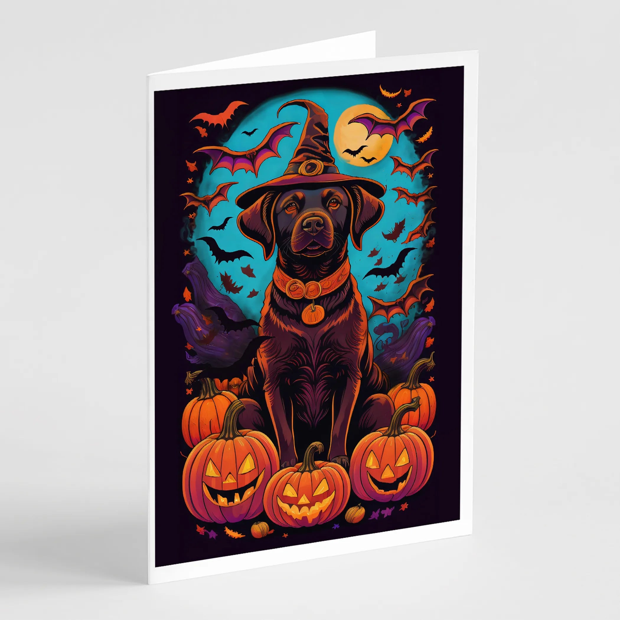 Witchy Halloween Greeting Cards  - Size: 5X7 | Pack Of: 8 | Collection name: Witchy halloween