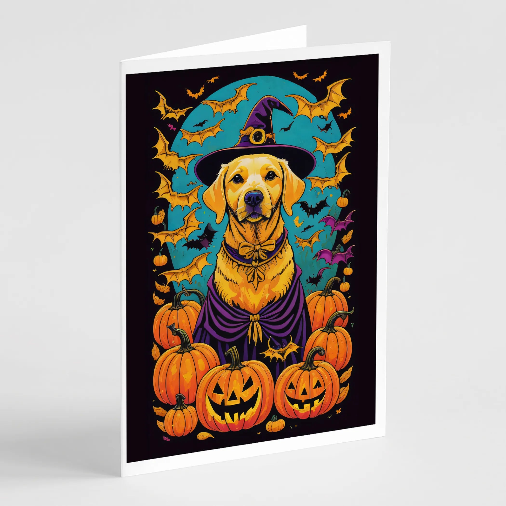 Witchy Halloween Greeting Cards  - Size: 5X7 | Pack Of: 8 | Collection name: Witchy halloween