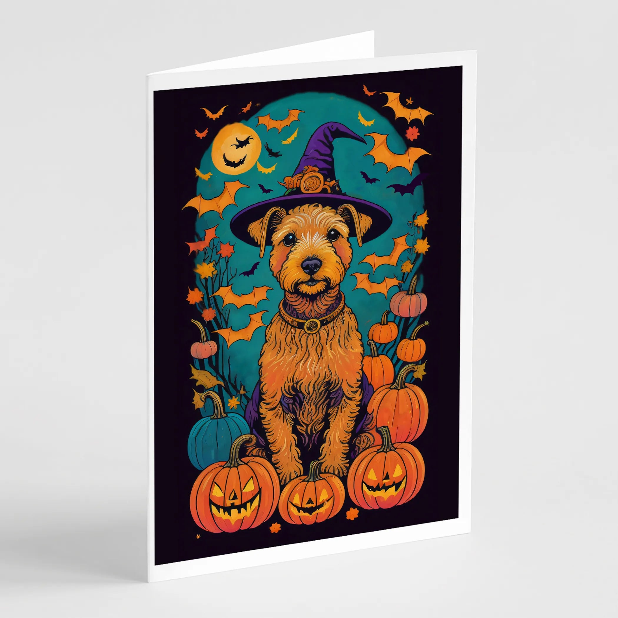 Witchy Halloween Greeting Cards  - Size: 5X7 | Pack Of: 8 | Collection name: Witchy halloween
