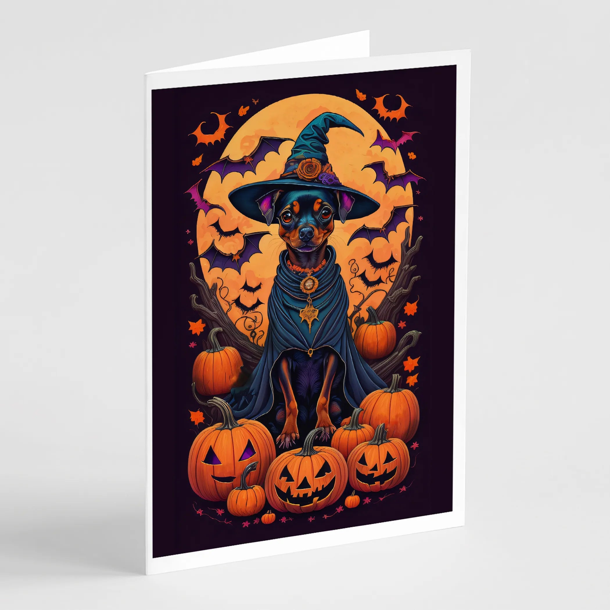Witchy Halloween Greeting Cards  - Size: 5X7 | Pack Of: 8 | Collection name: Witchy halloween