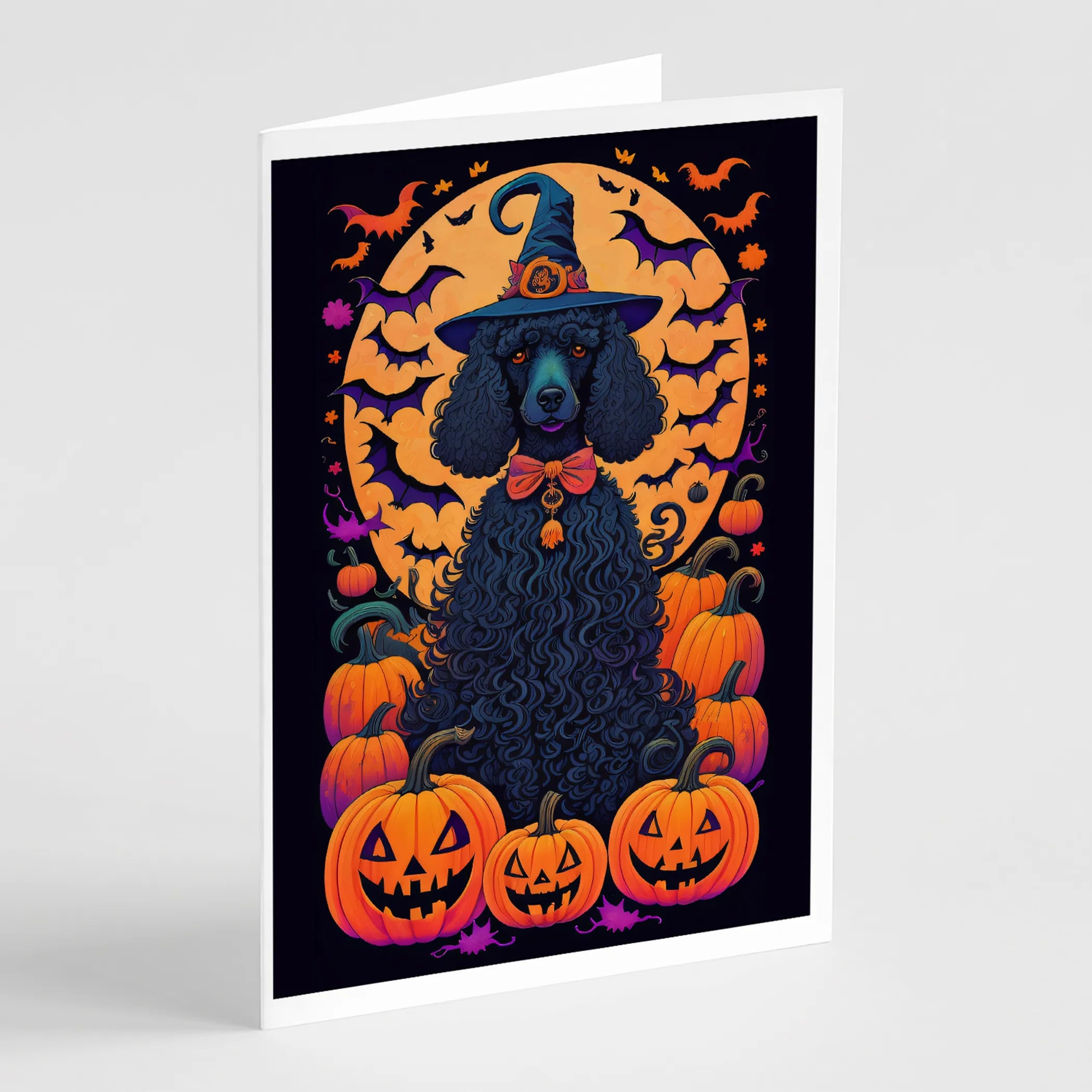 Witchy Halloween Greeting Cards  - Size: 5X7 | Pack Of: 8 | Collection name: Witchy halloween