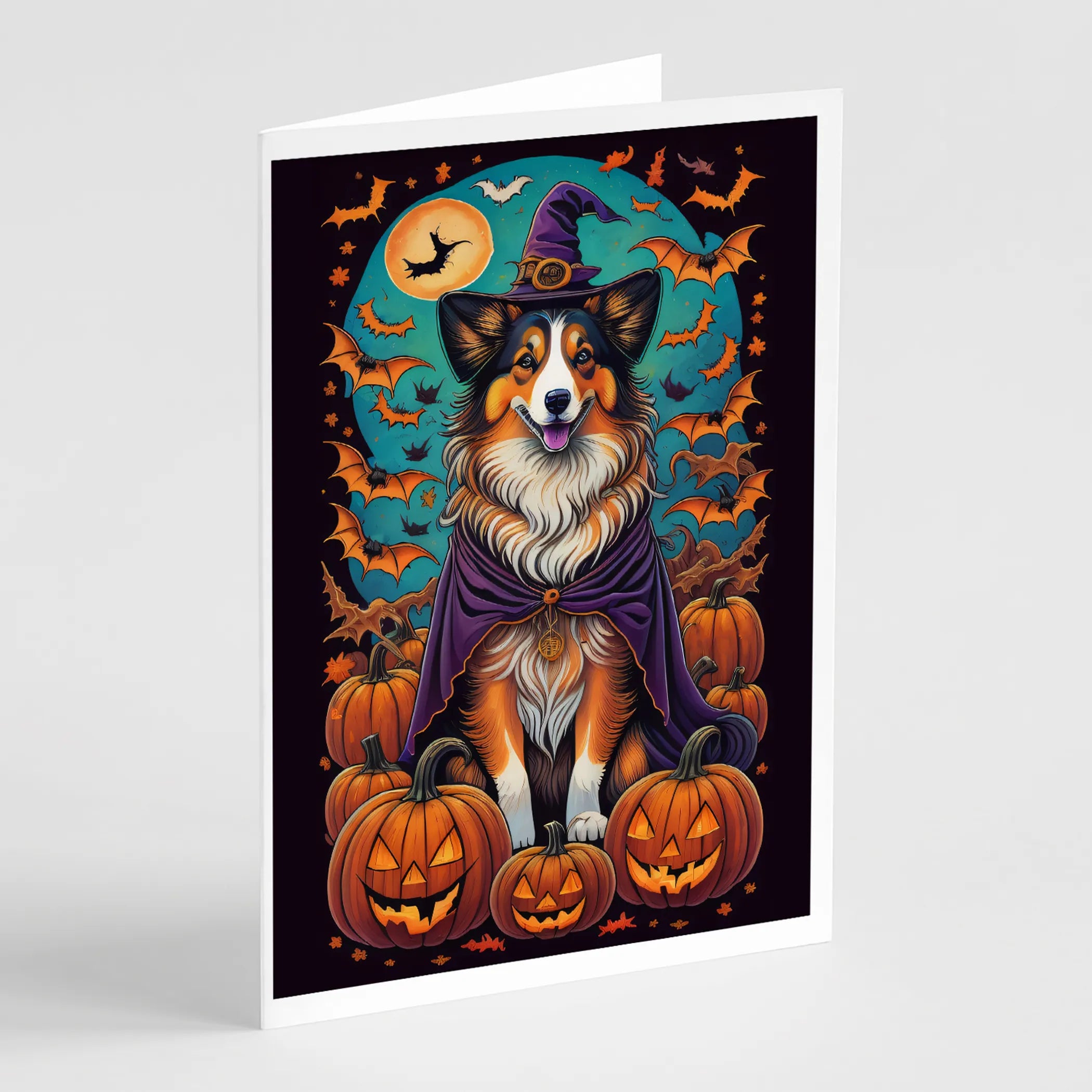 Witchy Halloween Greeting Cards  - Size: 5X7 | Pack Of: 8 | Collection name: Witchy halloween