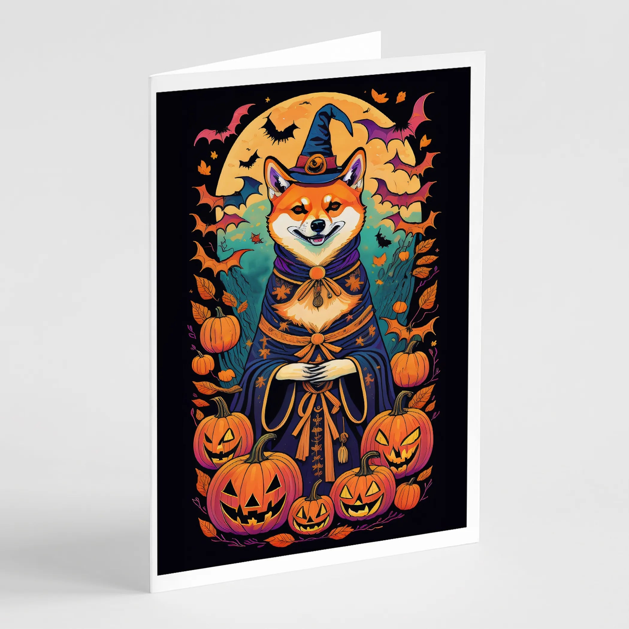 Witchy Halloween Greeting Cards  - Size: 5X7 | Pack Of: 8 | Collection name: Witchy halloween