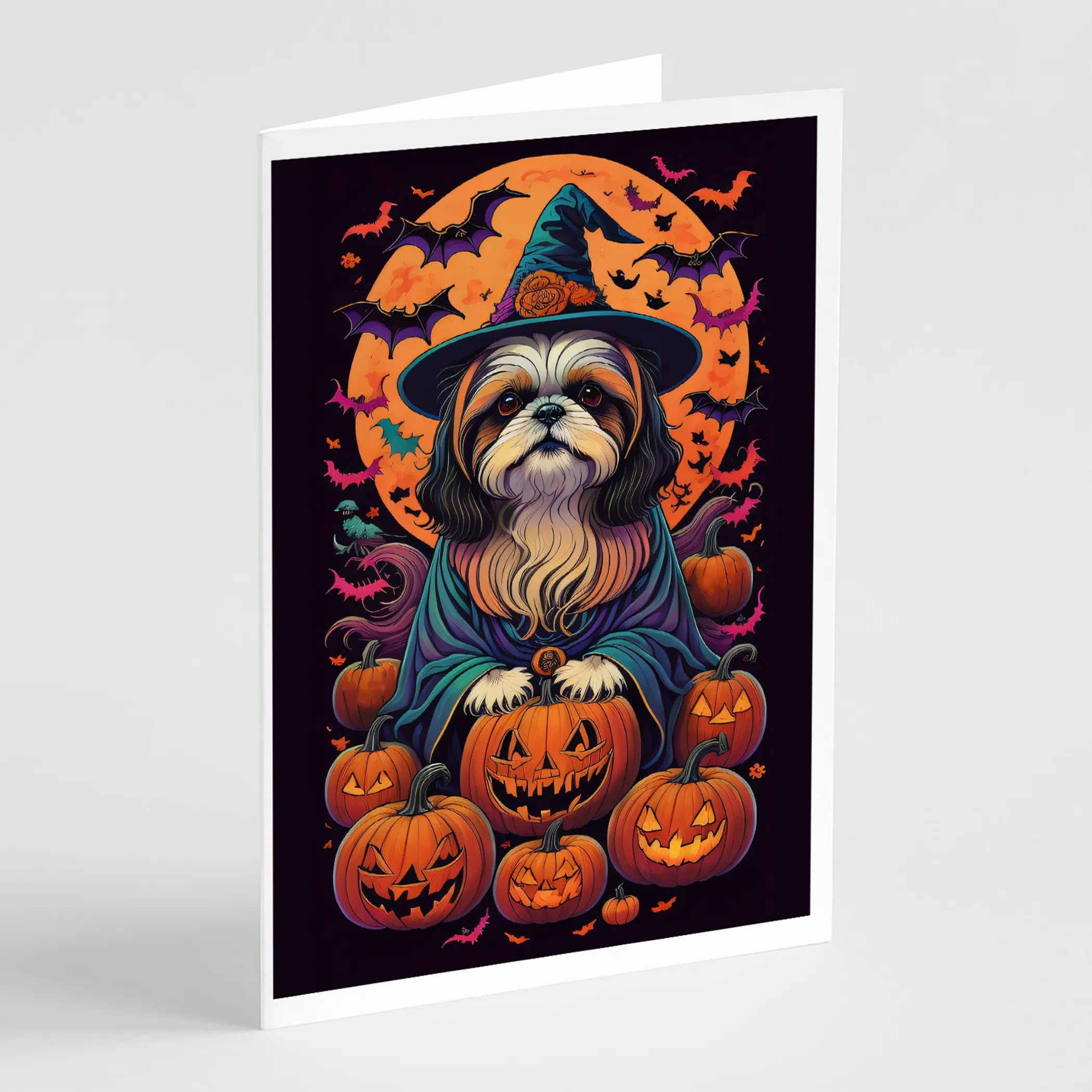 Witchy Halloween Greeting Cards  - Size: 5X7 | Pack Of: 8 | Collection name: Witchy halloween
