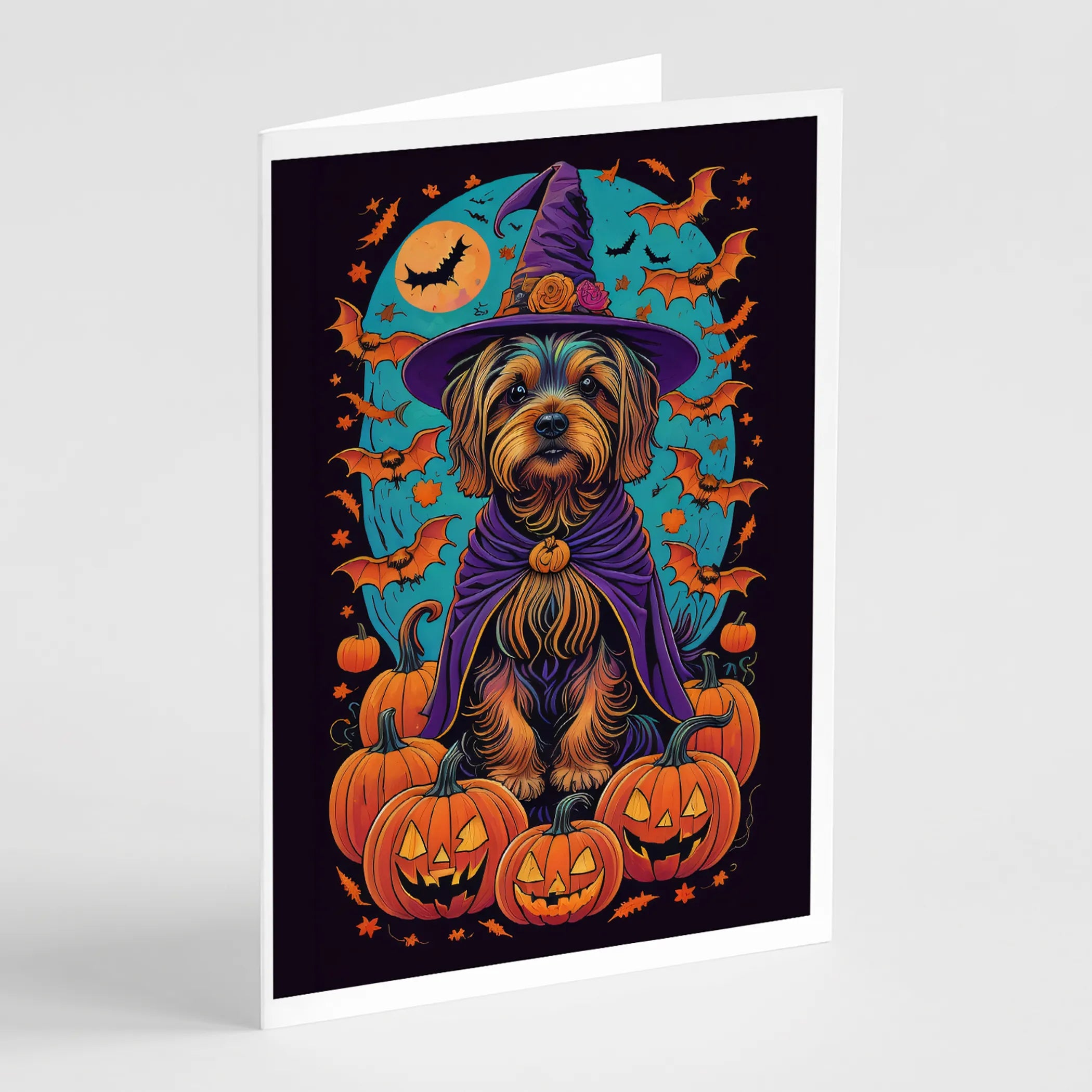 Witchy Halloween Greeting Cards  - Size: 5X7 | Pack Of: 8 | Collection name: Witchy halloween