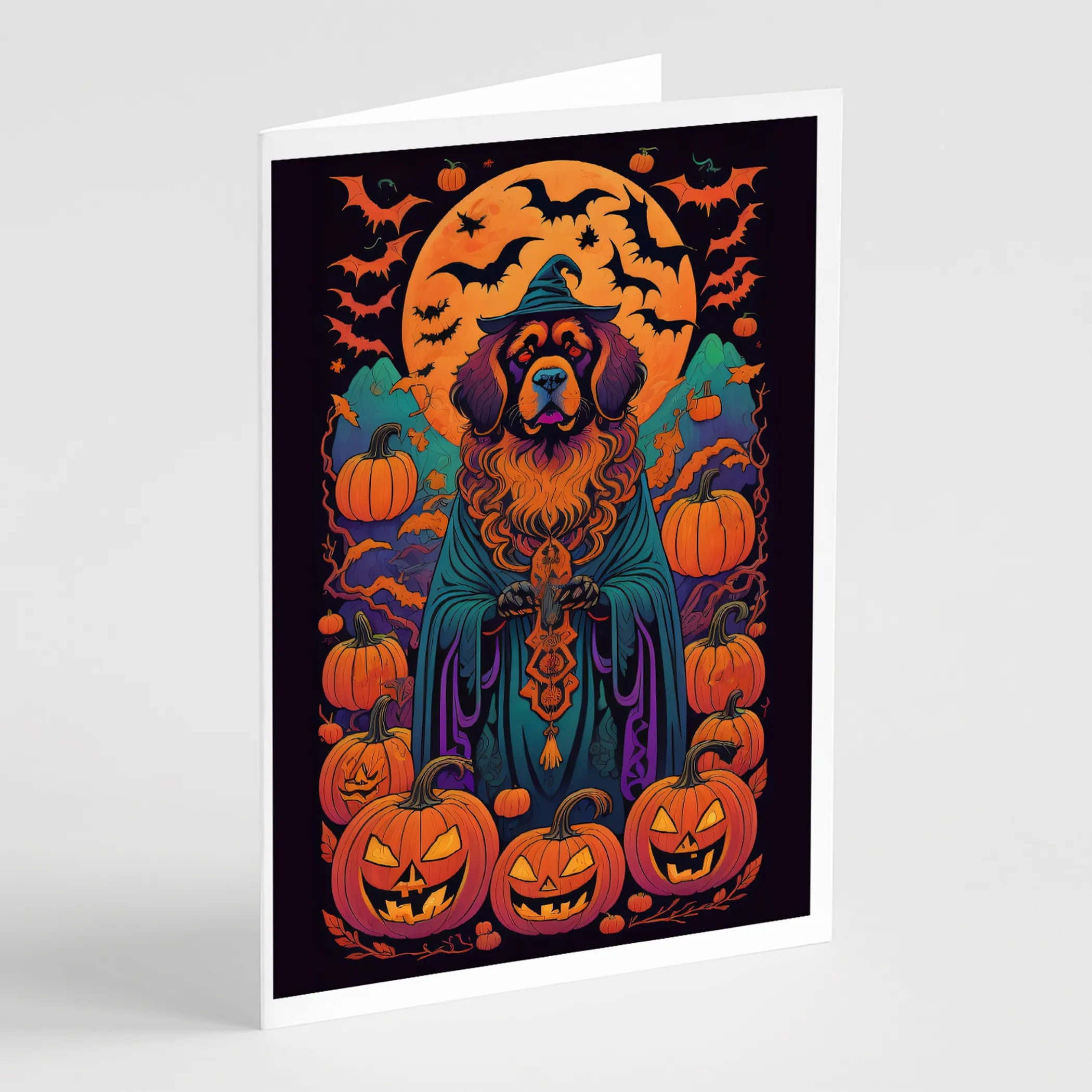 Witchy Halloween Greeting Cards  - Size: 5X7 | Pack Of: 8 | Collection name: Witchy halloween
