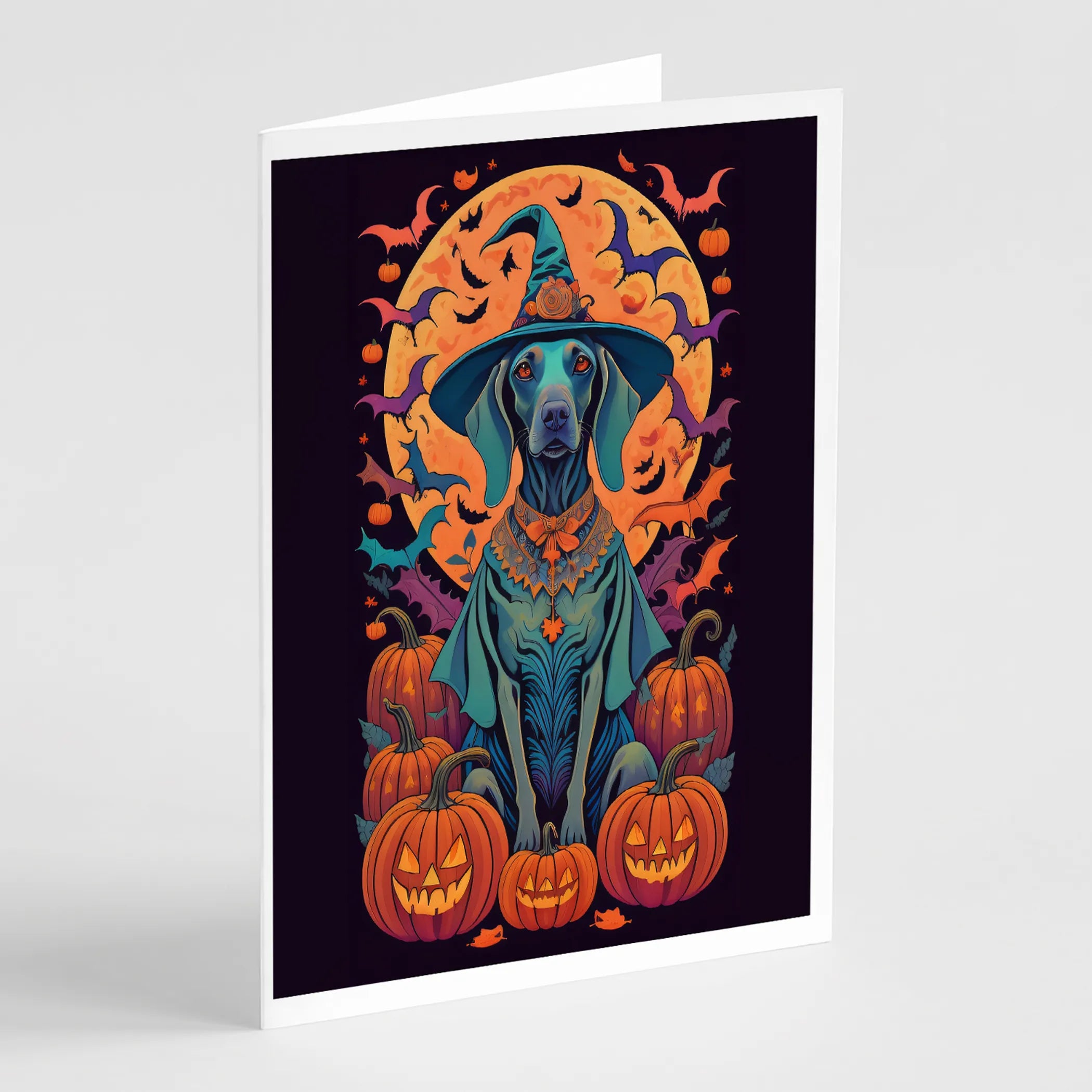 Witchy Halloween Greeting Cards  - Size: 5X7 | Pack Of: 8 | Collection name: Witchy halloween