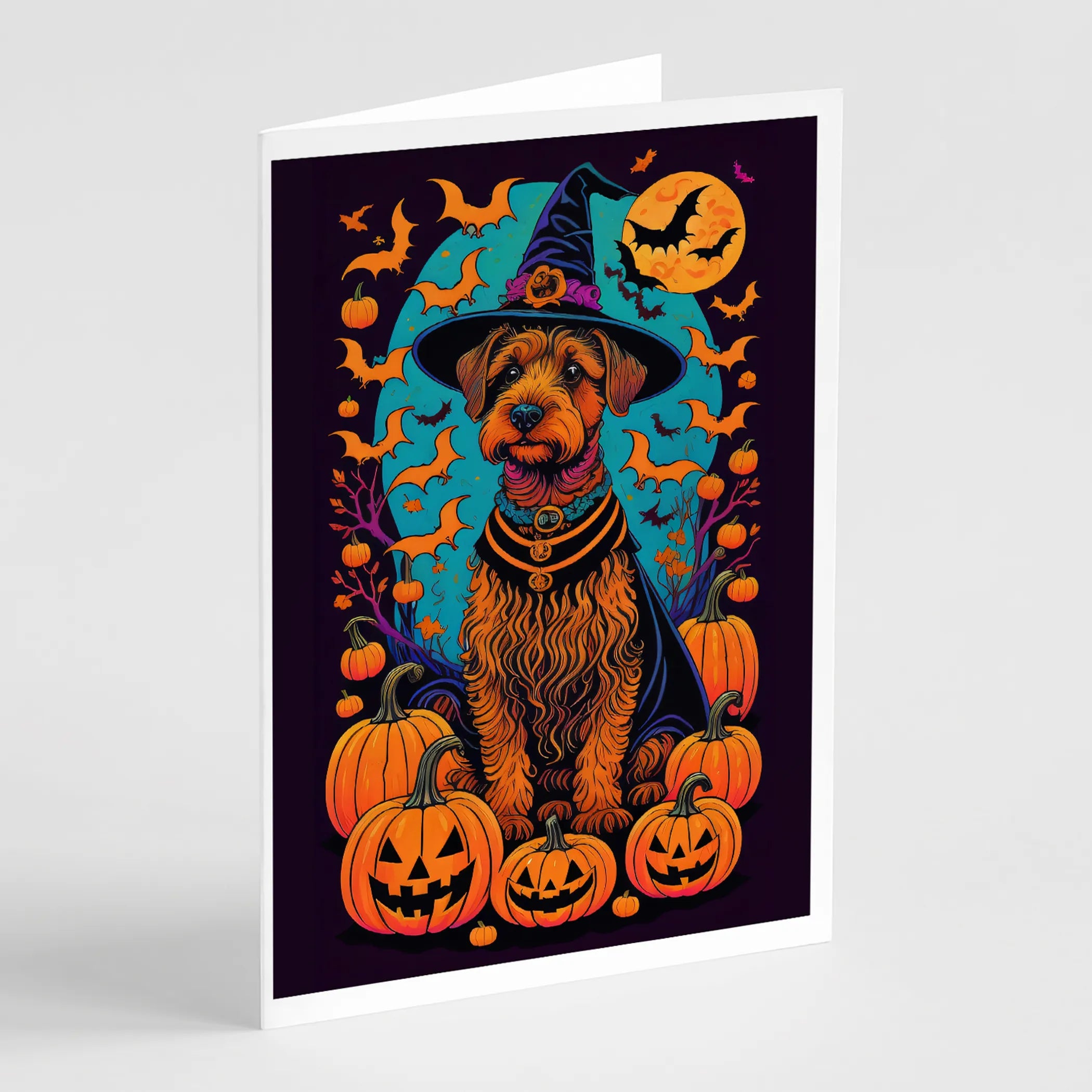 Witchy Halloween Greeting Cards  - Size: 5X7 | Pack Of: 8 | Collection name: Witchy halloween