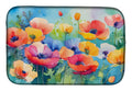Flowers in Watercolor Dish Drying Mat - Size: 14  X 21" | Pack Of: 1 | Collection name: Flowers in watercolor