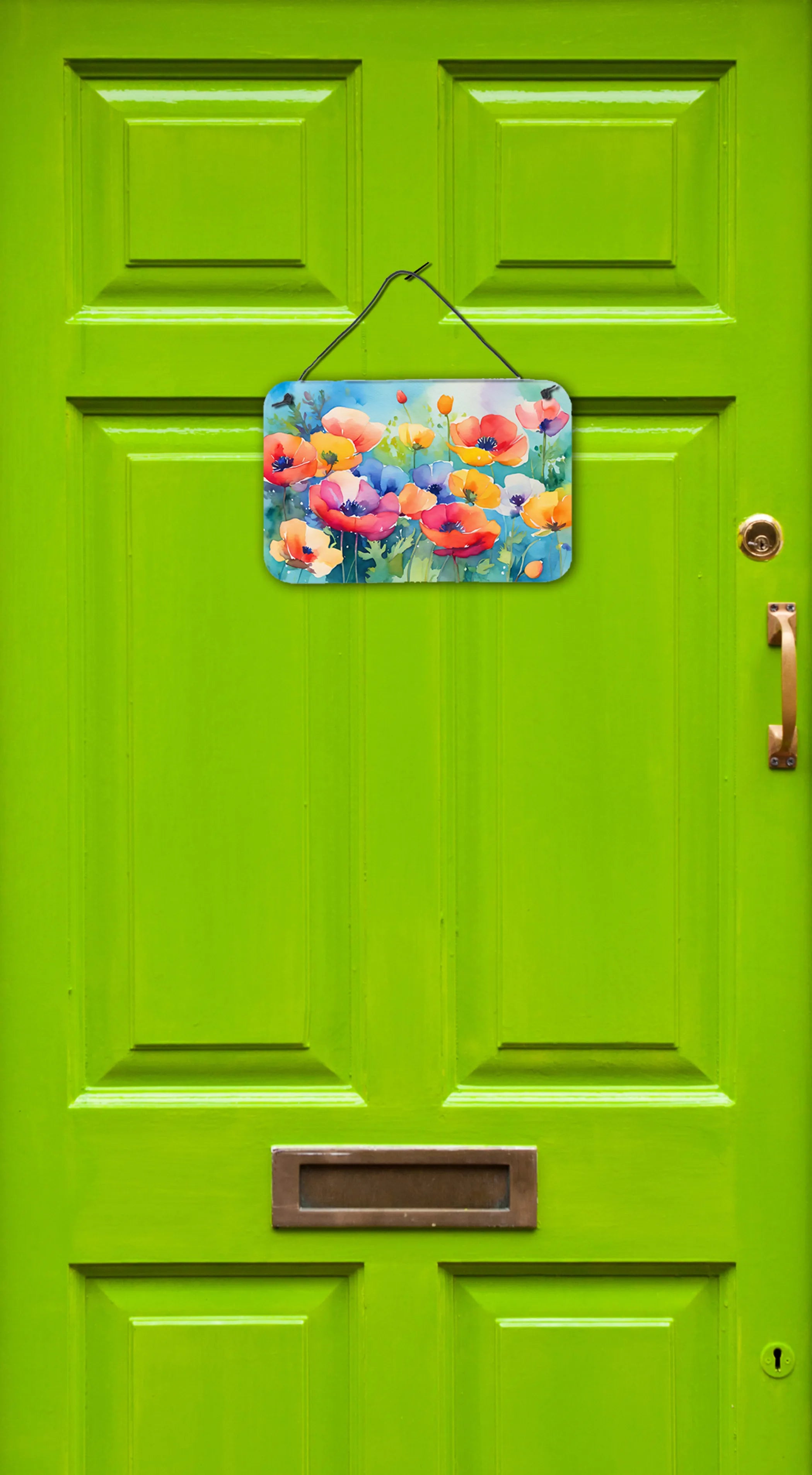 Flowers in Watercolor Wall or Door Hanging Prints - Size: 8HX12W | Pack Of: 1 | Collection name: Flowers in watercolor