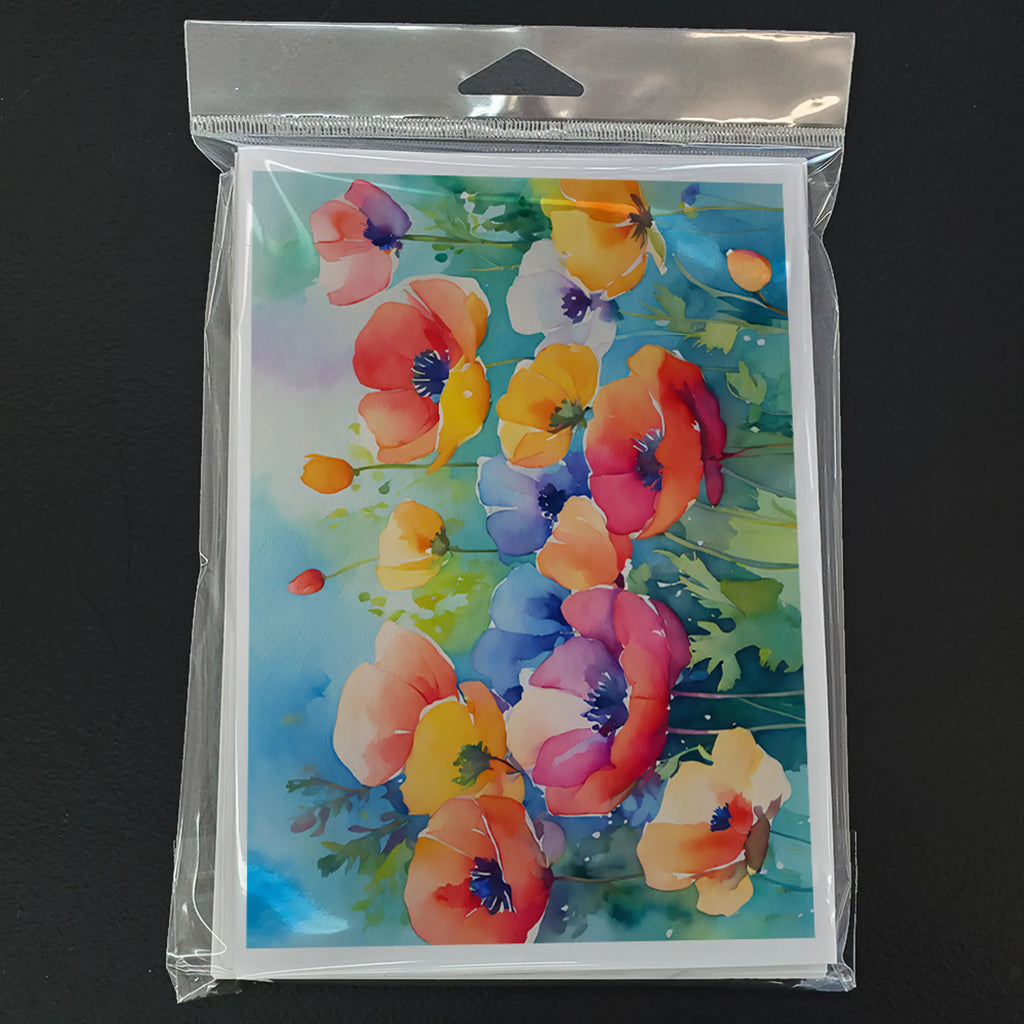 Flowers in Watercolor Greeting Cards  - Size: 5X7 | Pack Of: 1 | Collection name: Flowers in watercolor