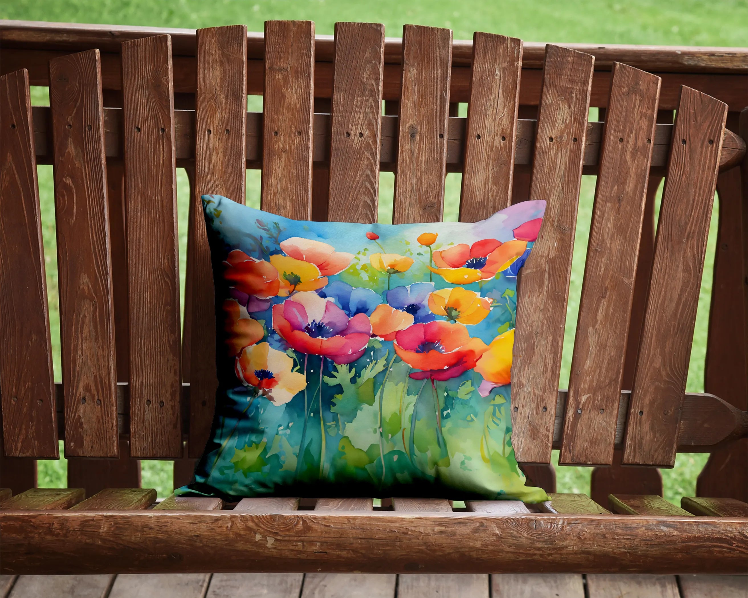 Flowers in Watercolor Throw Pillow - Pack Of: 1 | Collection name: Flowers in watercolor