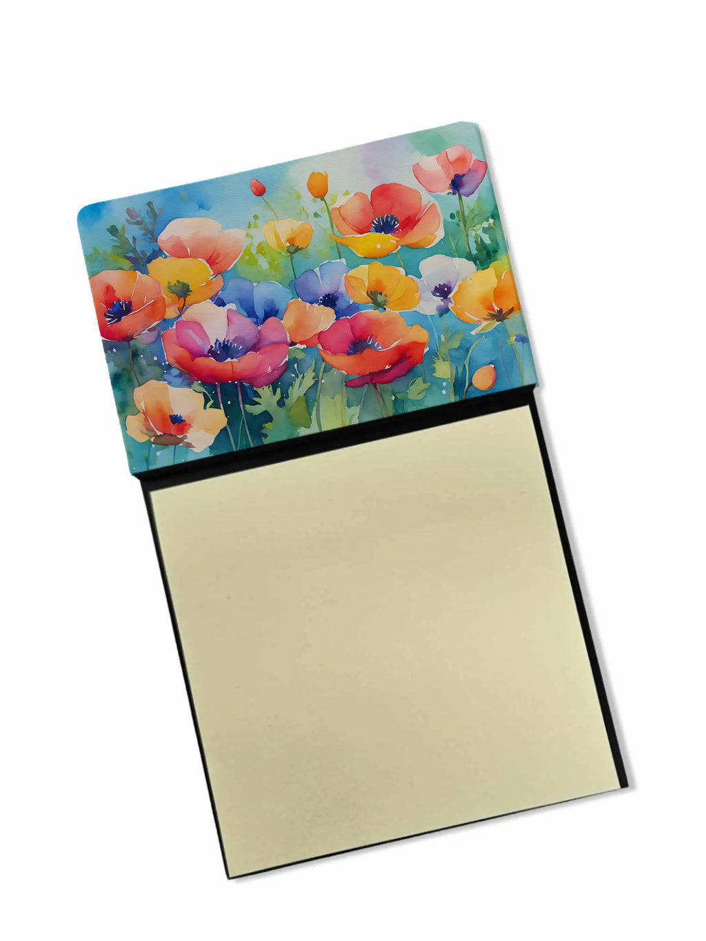 Flowers in Watercolor Sticky Note Holder - Pack Of: 1 | Collection name: Flowers in watercolor