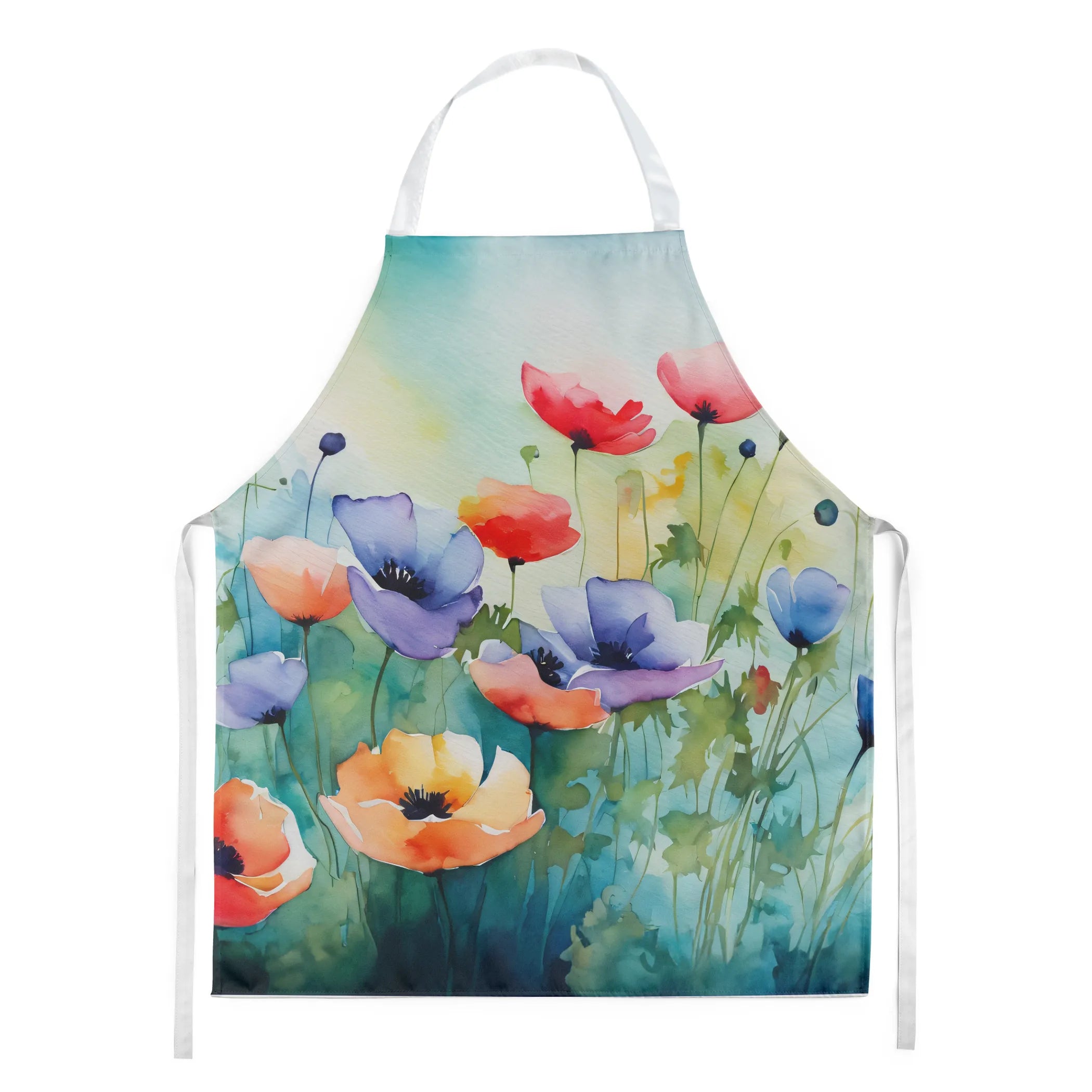 Flowers in Watercolor Apron - Size: LARGE | Pack Of: 1 | Collection name: Flowers in watercolor