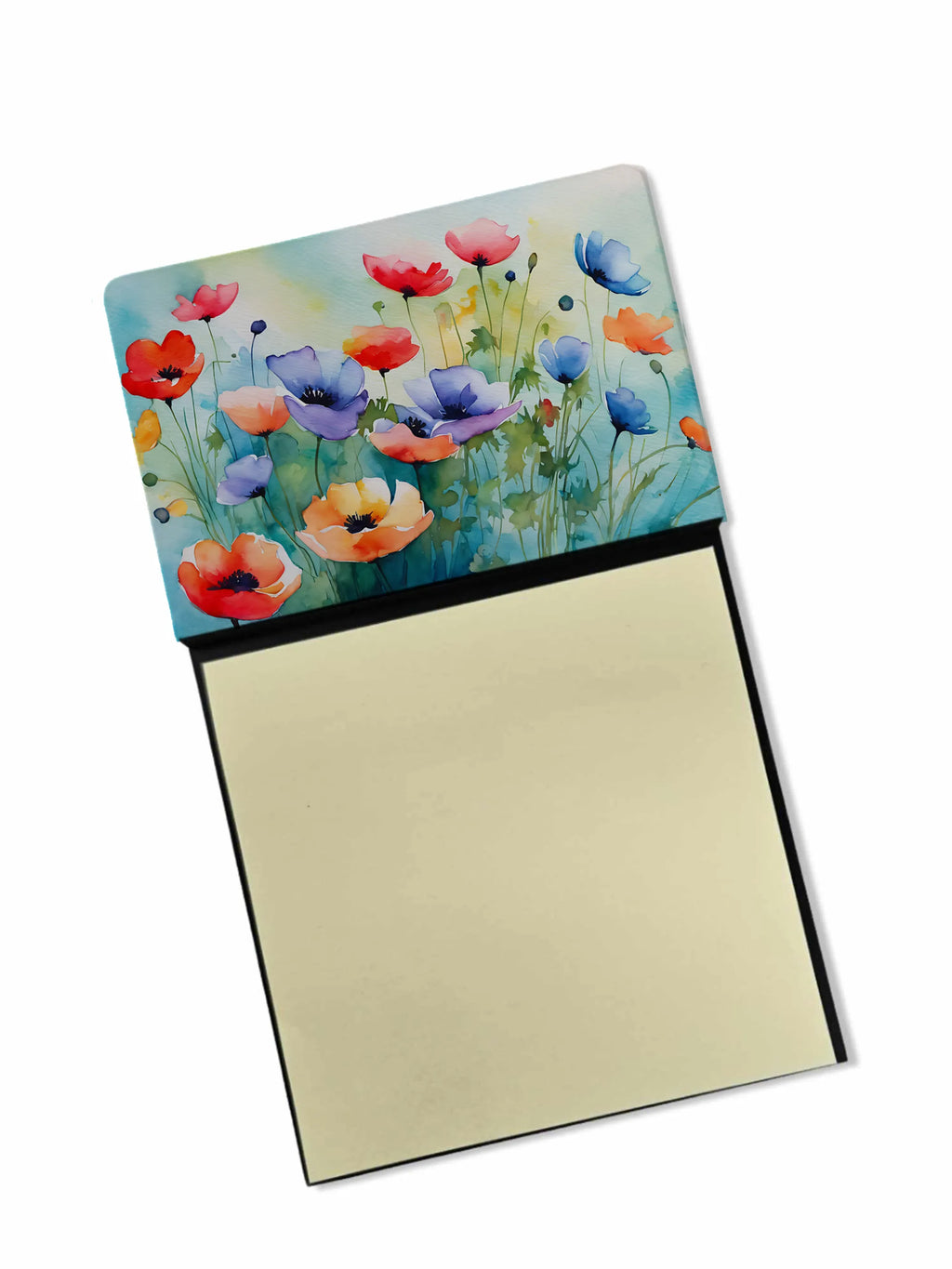 Flowers in Watercolor Sticky Note Holder - Pack Of: 1 | Collection name: Flowers in watercolor