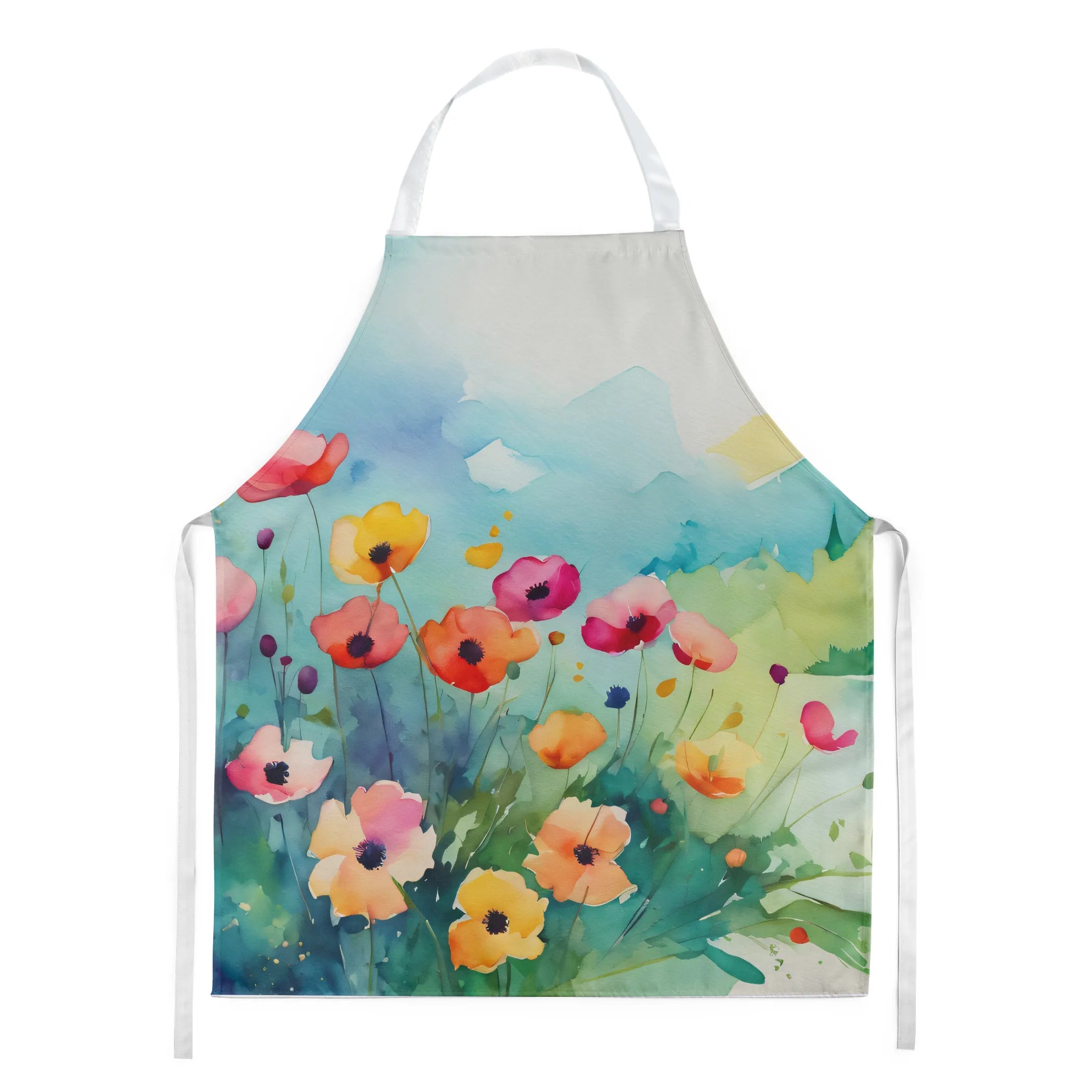 Flowers in Watercolor Apron - Size: LARGE | Pack Of: 1 | Collection name: Flowers in watercolor
