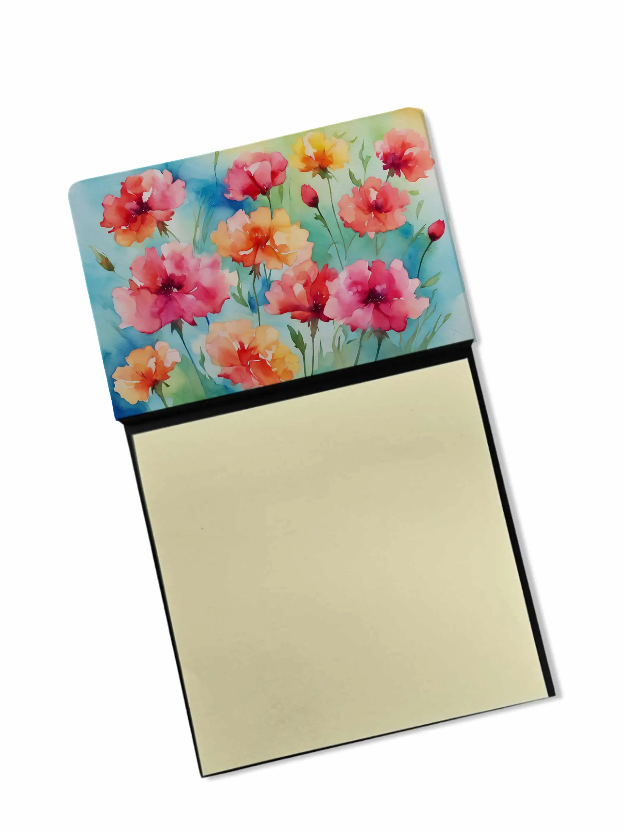 Flowers in Watercolor Sticky Note Holder - Pack Of: 1 | Collection name: Flowers in watercolor