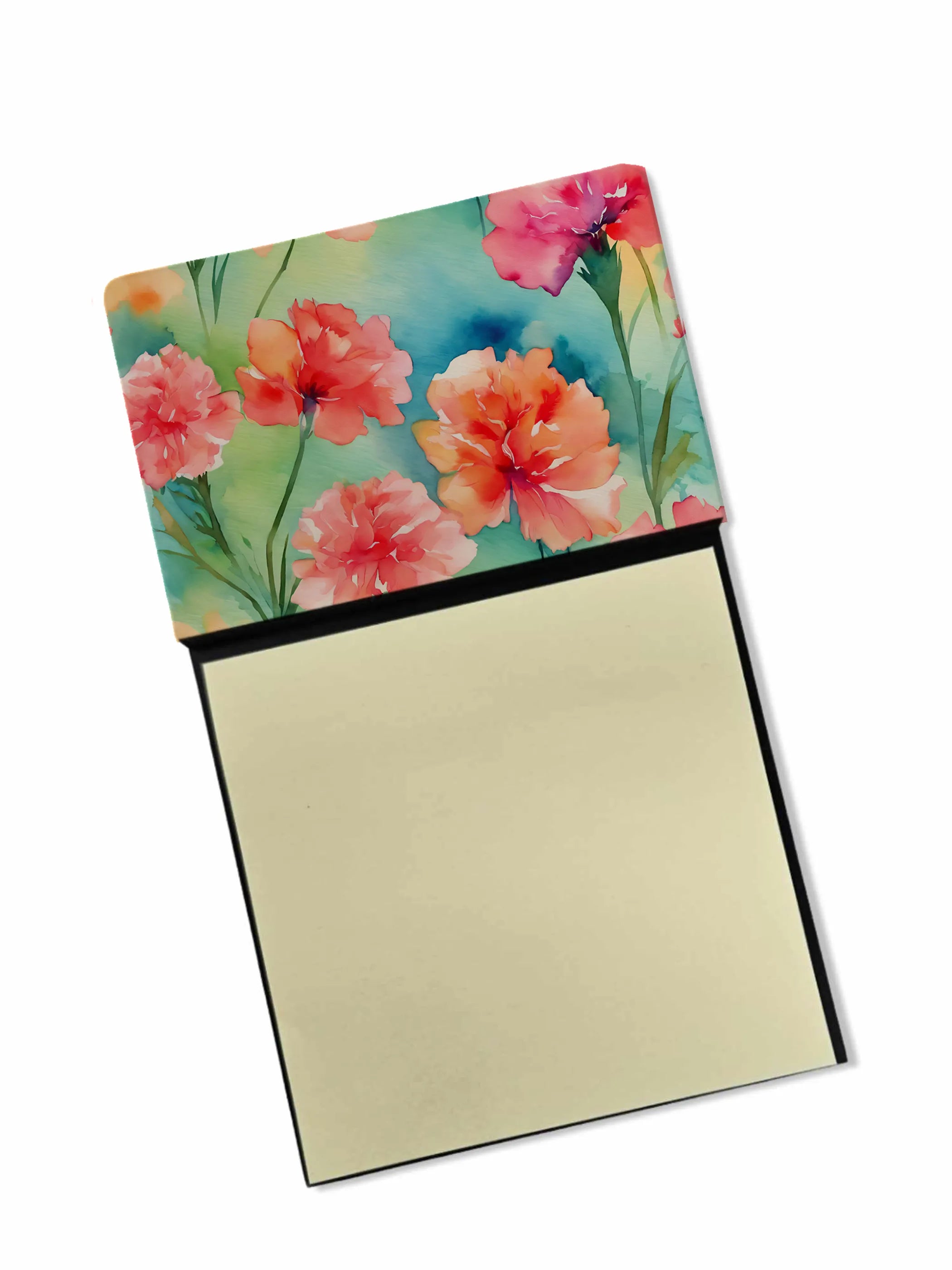 Flowers in Watercolor Sticky Note Holder - Pack Of: 1 | Collection name: Flowers in watercolor