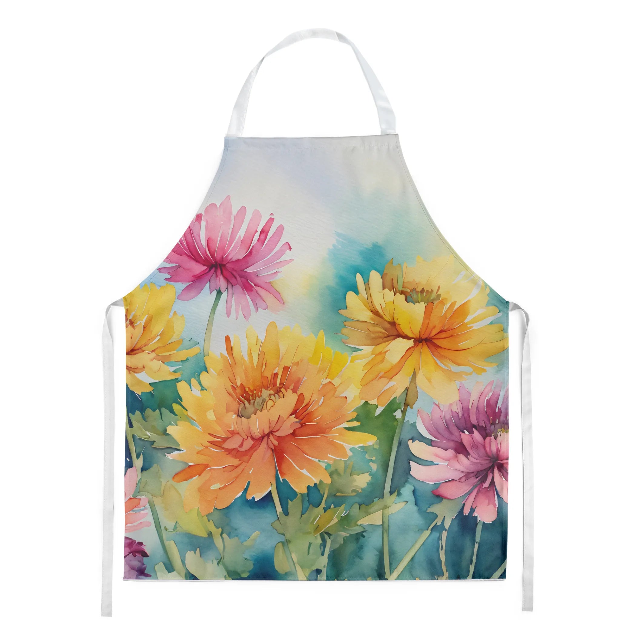 Flowers in Watercolor Apron - Size: LARGE | Pack Of: 1 | Collection name: Flowers in watercolor