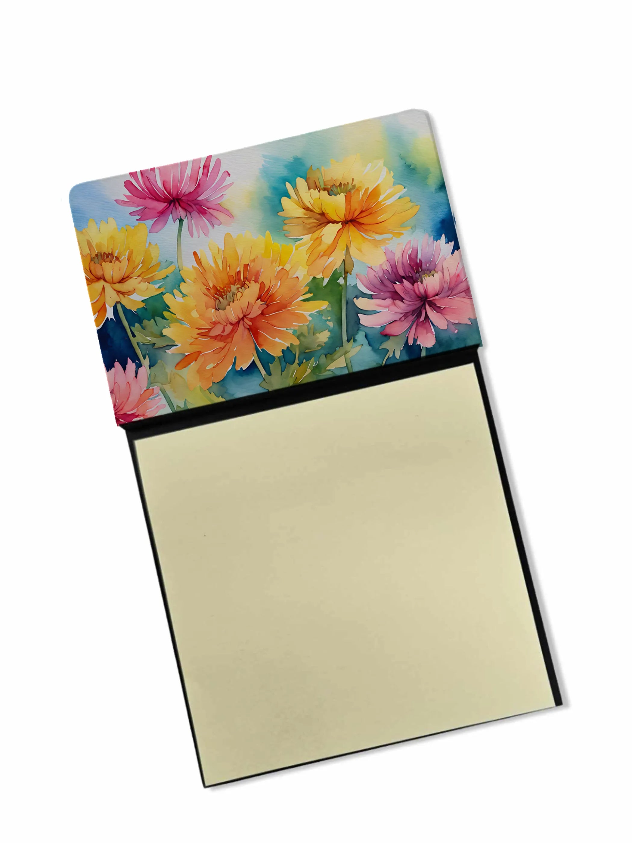 Flowers in Watercolor Sticky Note Holder - Pack Of: 1 | Collection name: Flowers in watercolor