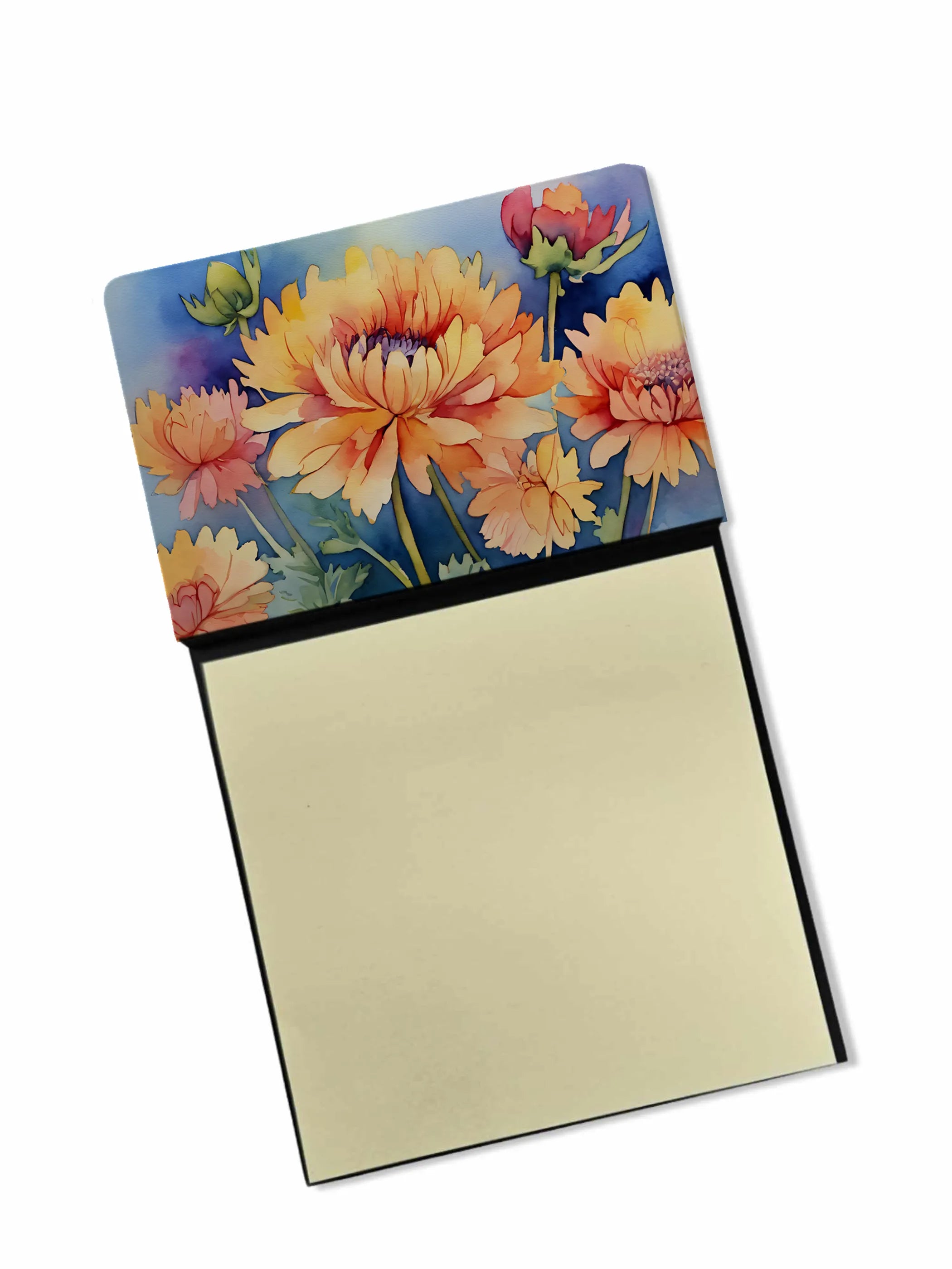 Flowers in Watercolor Sticky Note Holder - Pack Of: 1 | Collection name: Flowers in watercolor
