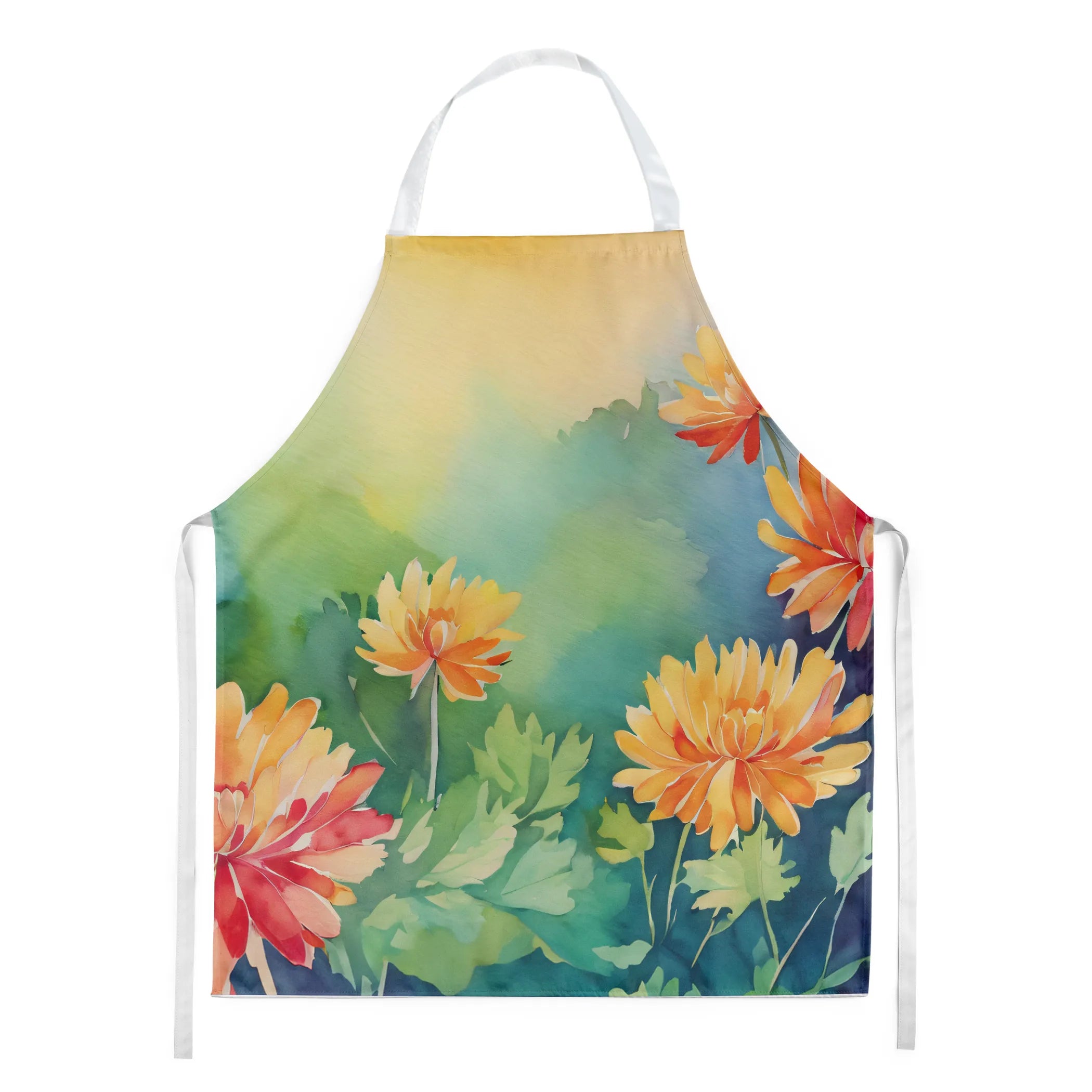 Flowers in Watercolor Apron - Size: LARGE | Pack Of: 1 | Collection name: Flowers in watercolor
