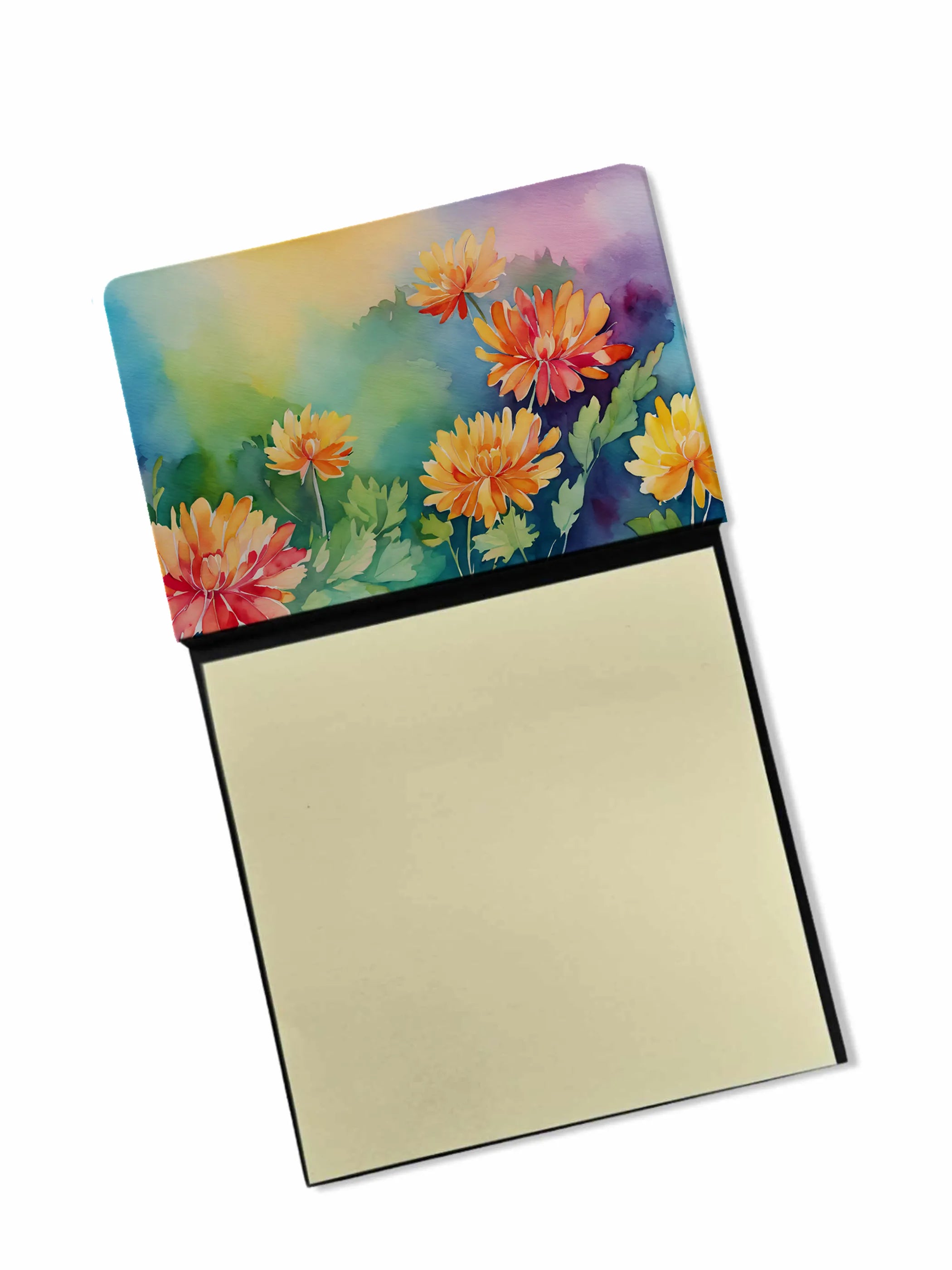 Flowers in Watercolor Sticky Note Holder - Pack Of: 1 | Collection name: Flowers in watercolor
