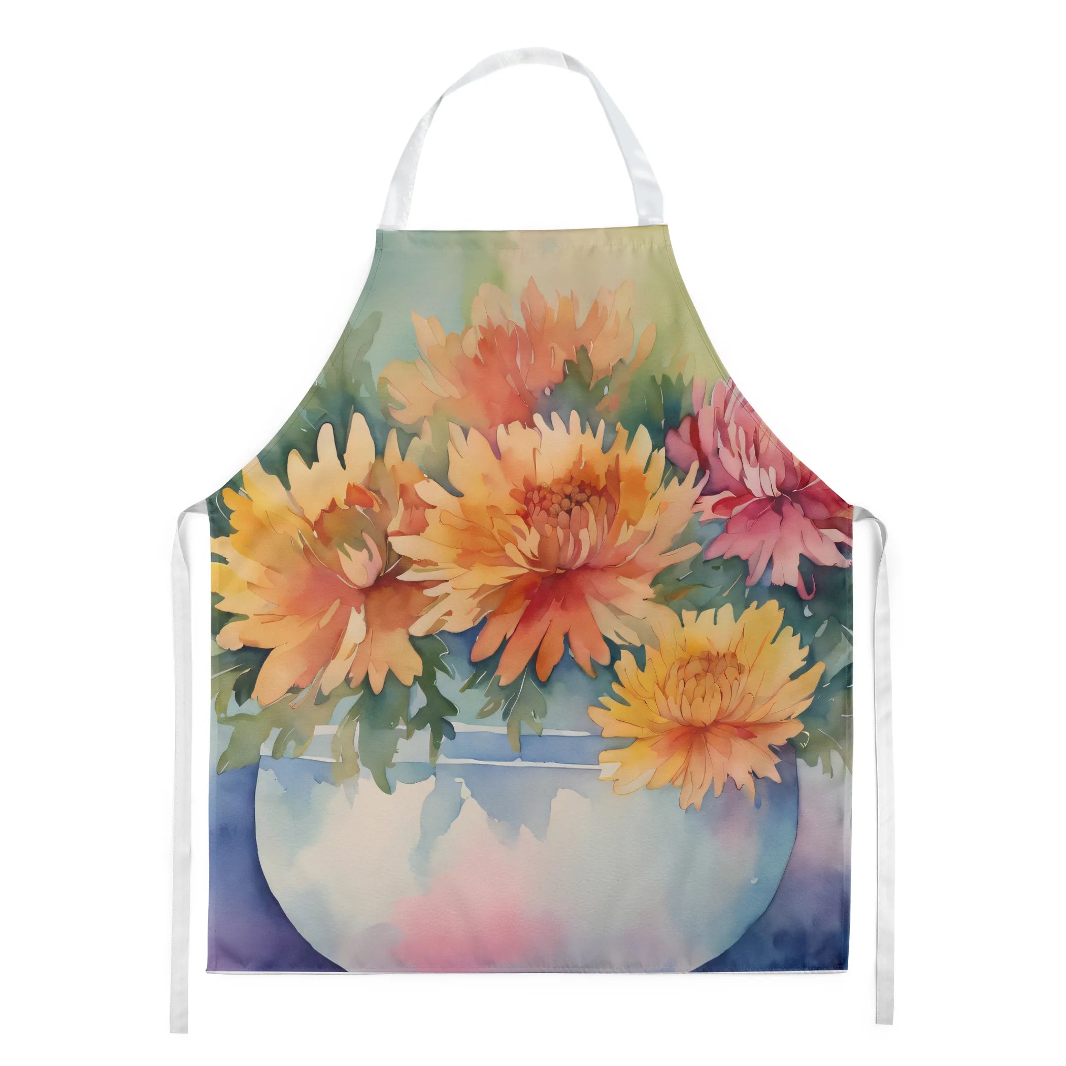 Flowers in Watercolor Apron - Size: LARGE | Pack Of: 1 | Collection name: Flowers in watercolor