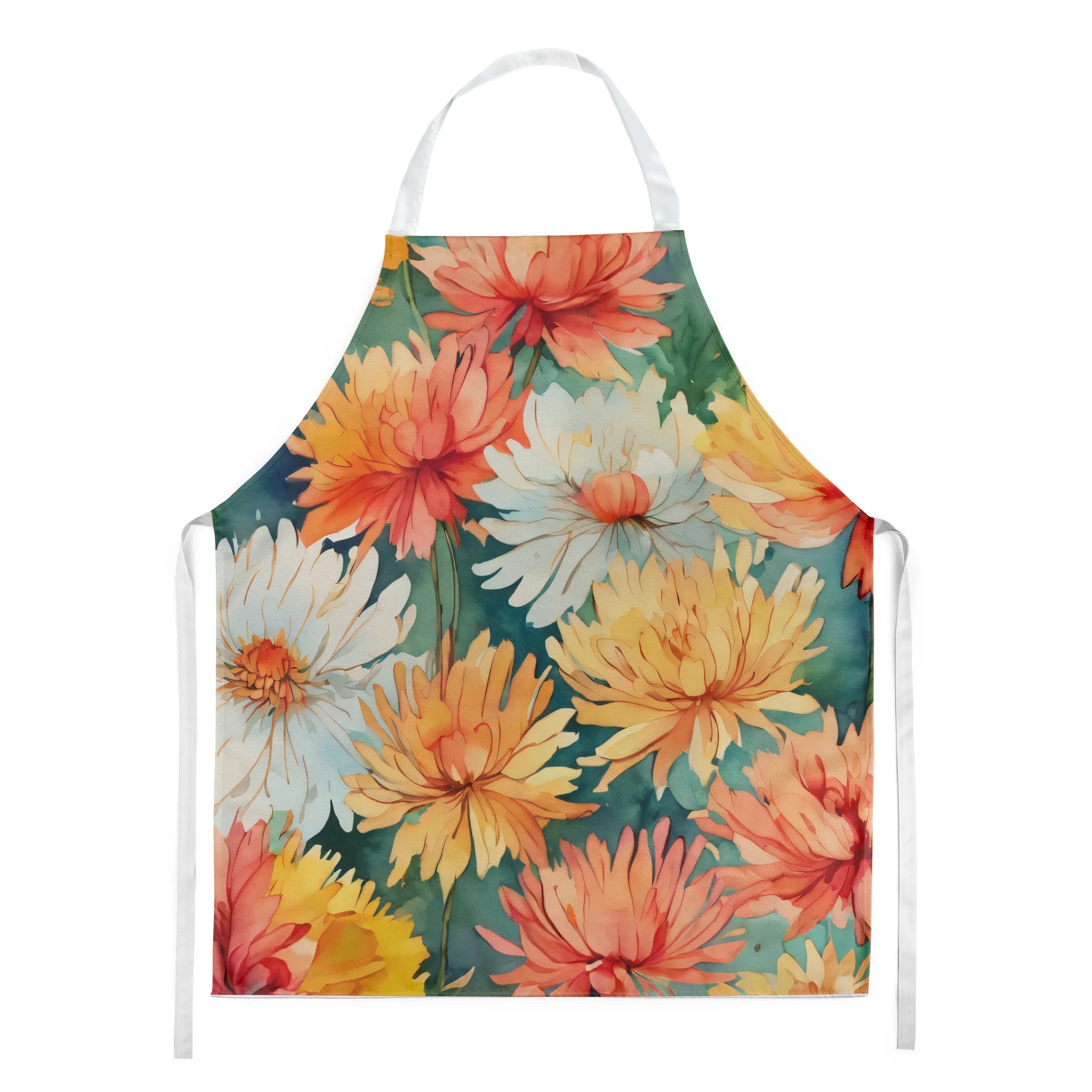 Flowers in Watercolor Apron - Size: LARGE | Pack Of: 1 | Collection name: Flowers in watercolor