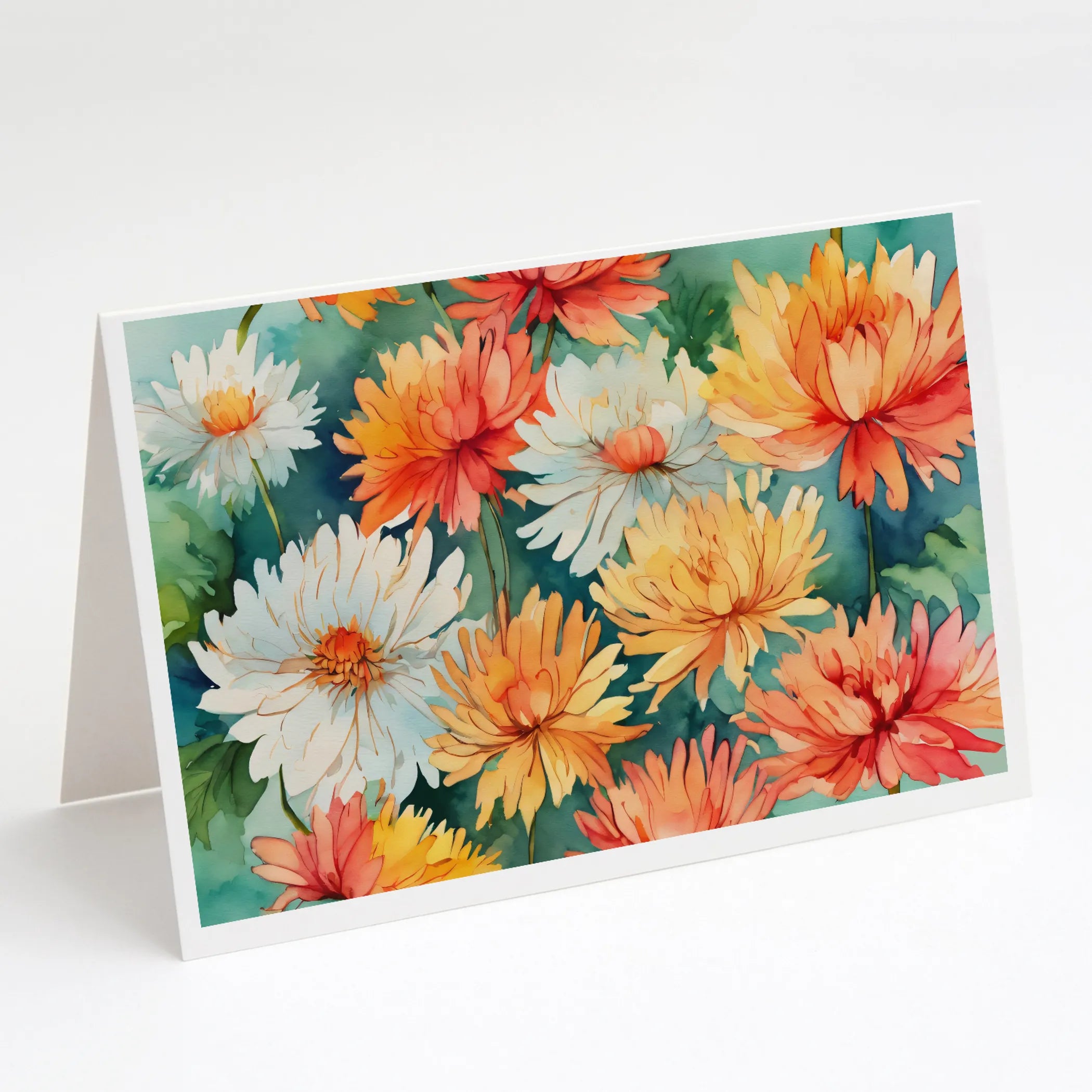 Flowers in Watercolor Greeting Cards  - Size: 5X7 | Pack Of: 1 | Collection name: Flowers in watercolor