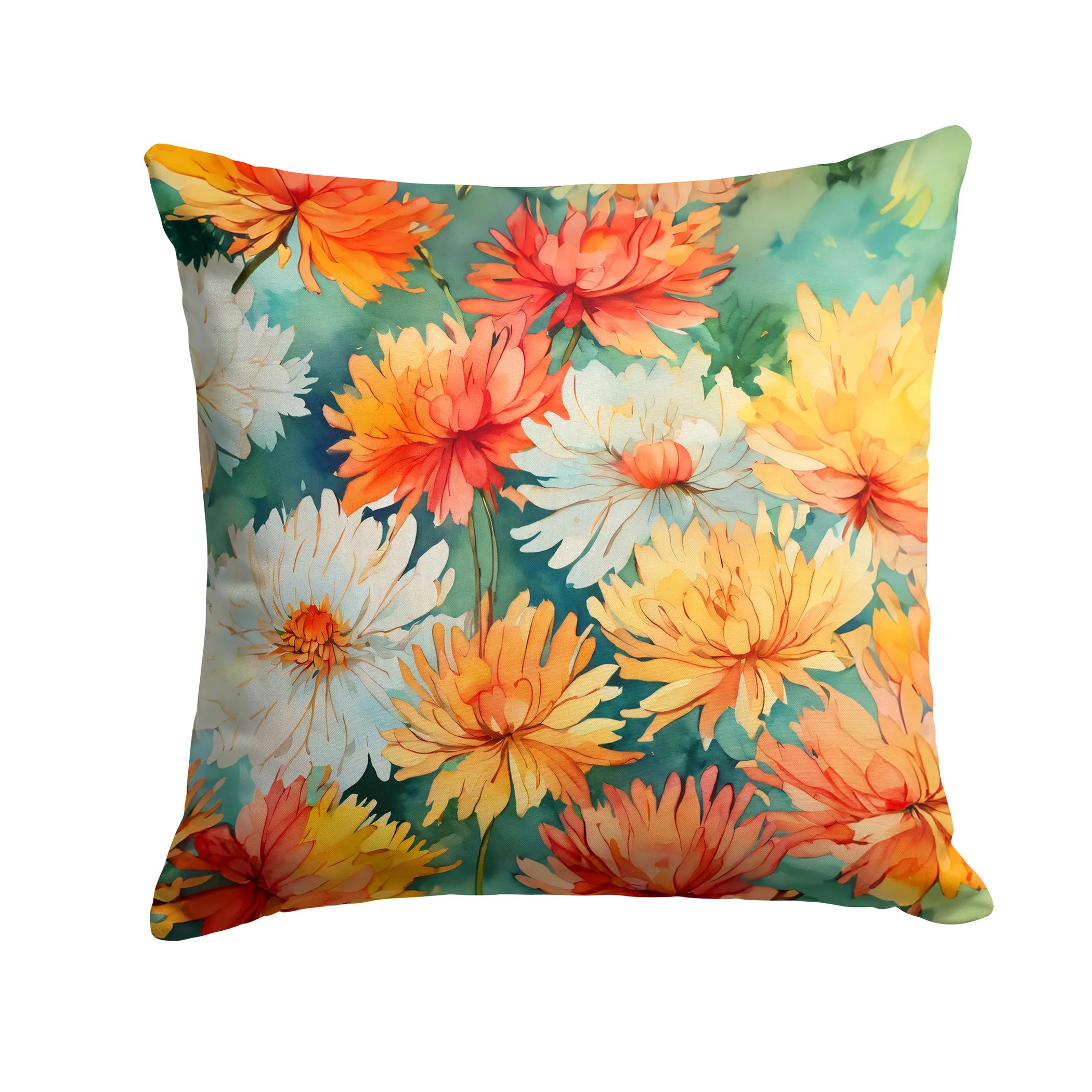 Flowers in Watercolor Throw Pillow - Pack Of: 1 | Collection name: Flowers in watercolor