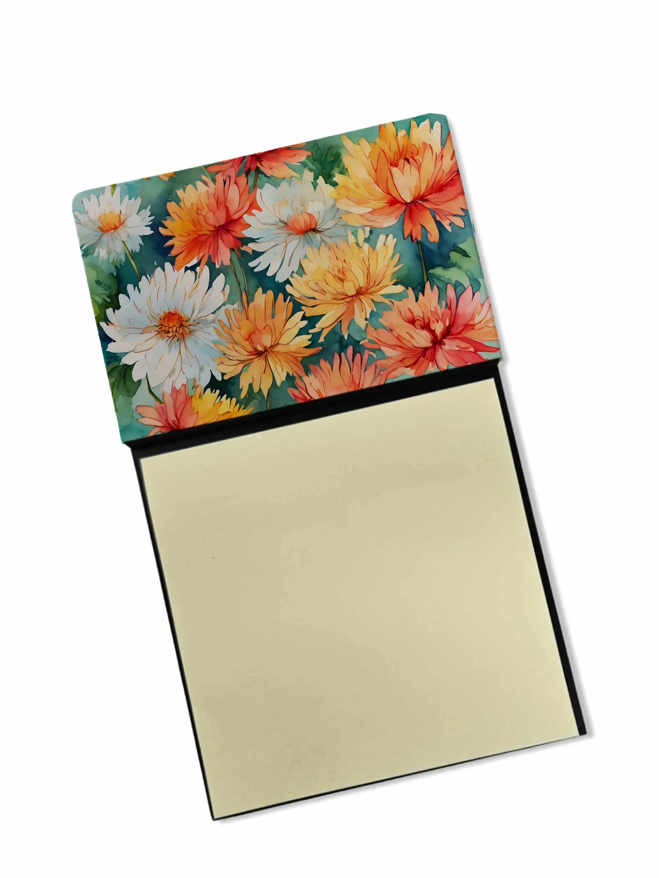Flowers in Watercolor Sticky Note Holder - Pack Of: 1 | Collection name: Flowers in watercolor
