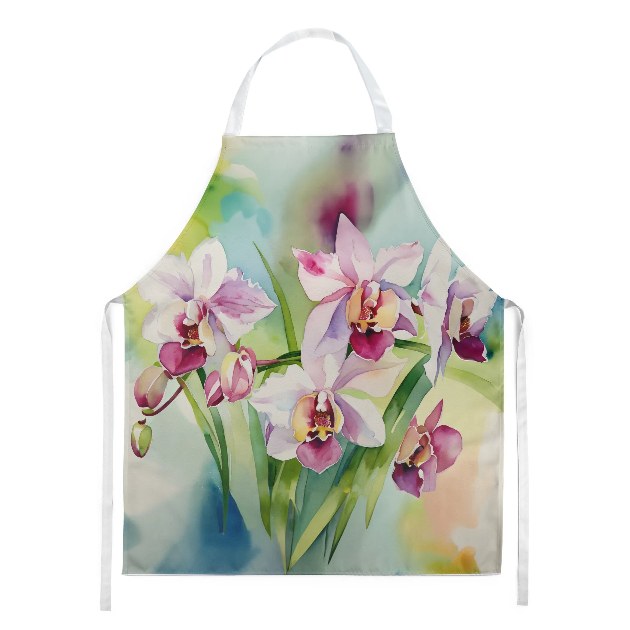 Flowers in Watercolor Apron - Size: LARGE | Pack Of: 1 | Collection name: Flowers in watercolor