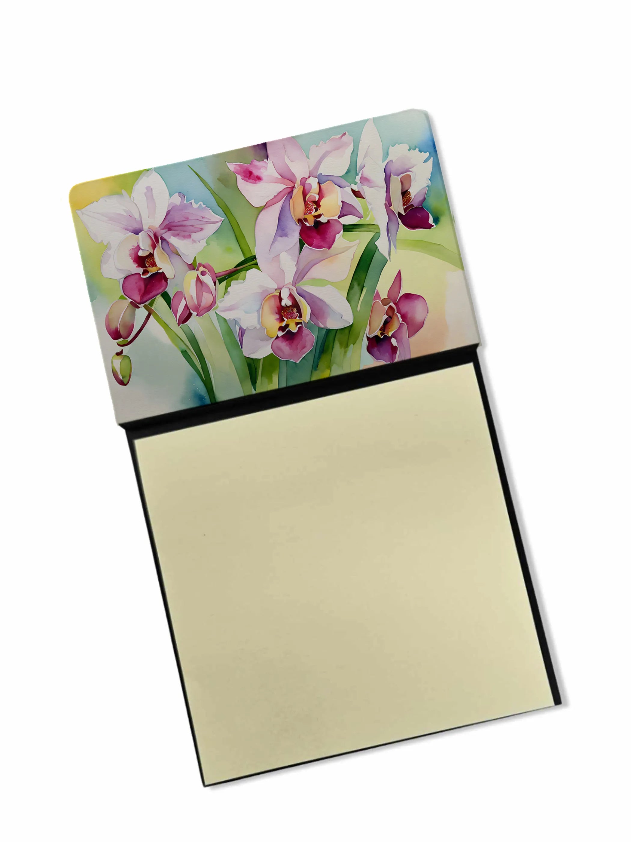 Flowers in Watercolor Sticky Note Holder - Pack Of: 1 | Collection name: Flowers in watercolor