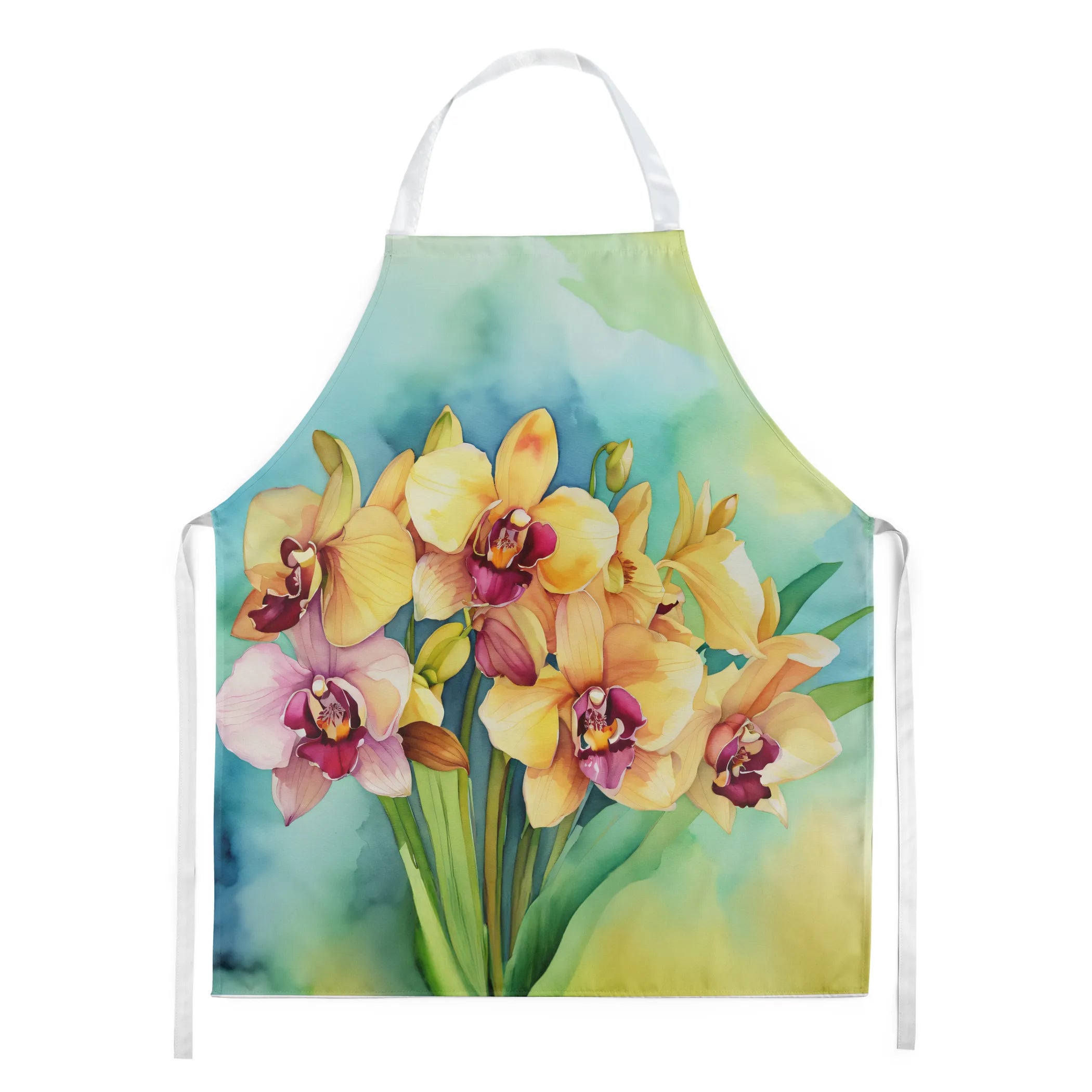 Flowers in Watercolor Apron - Size: LARGE | Pack Of: 1 | Collection name: Flowers in watercolor