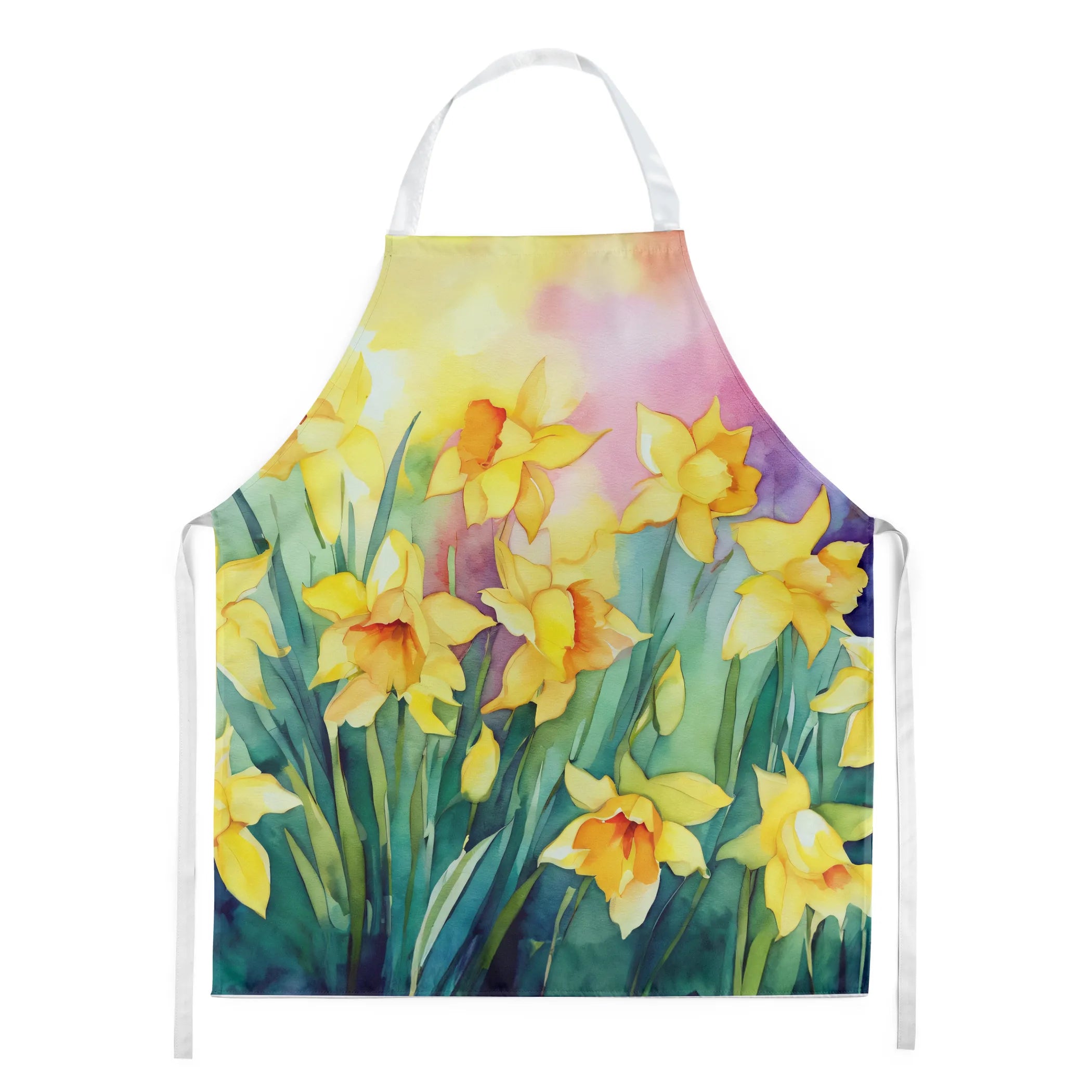 Flowers in Watercolor Apron - Size: LARGE | Pack Of: 1 | Collection name: Flowers in watercolor