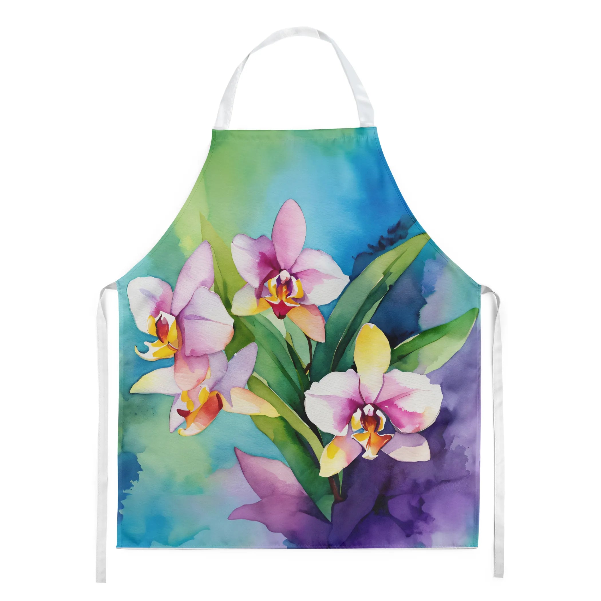 Flowers in Watercolor Apron - Size: LARGE | Pack Of: 1 | Collection name: Flowers in watercolor
