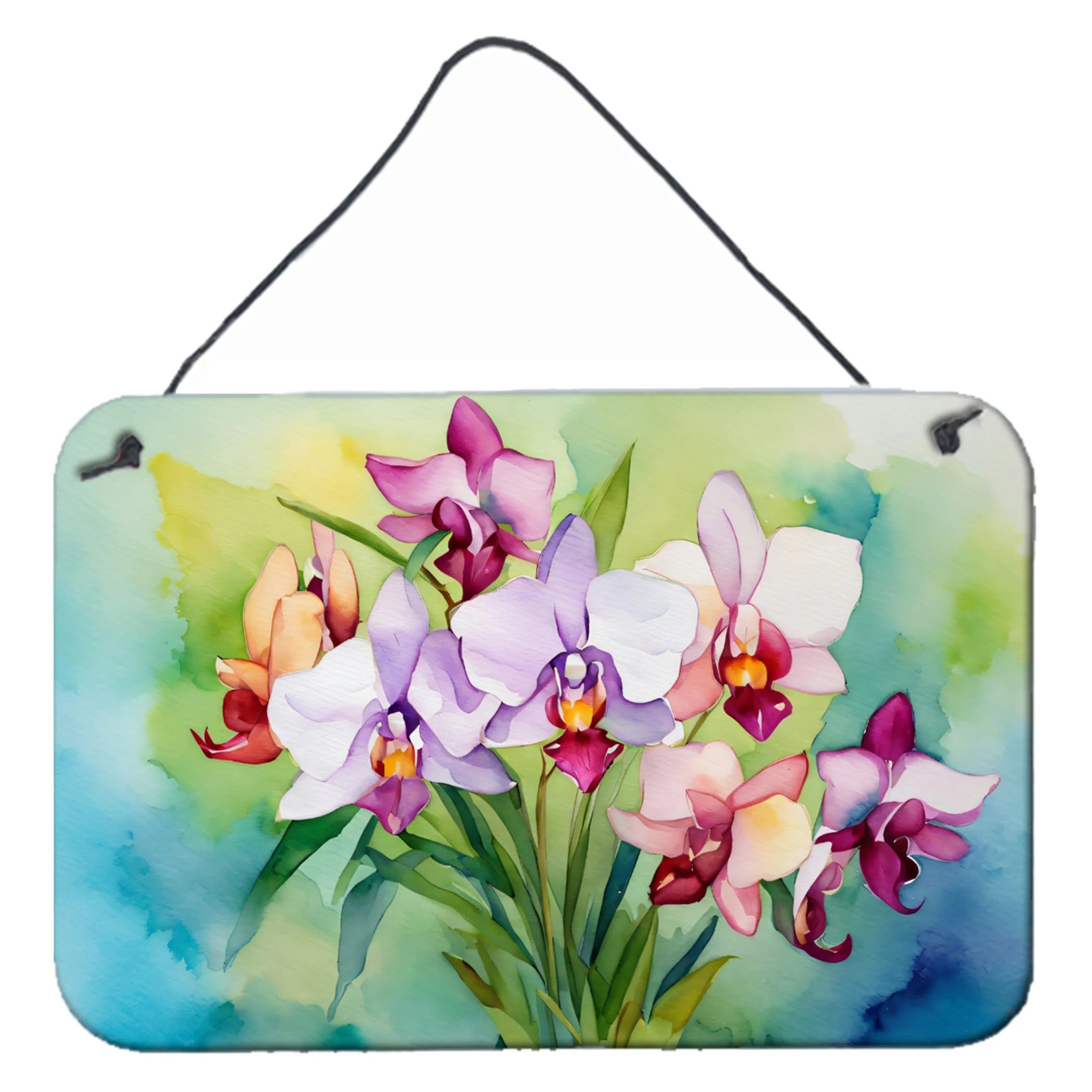 Flowers in Watercolor Wall or Door Hanging Prints - Size: 8HX12W | Pack Of: 1 | Collection name: Flowers in watercolor