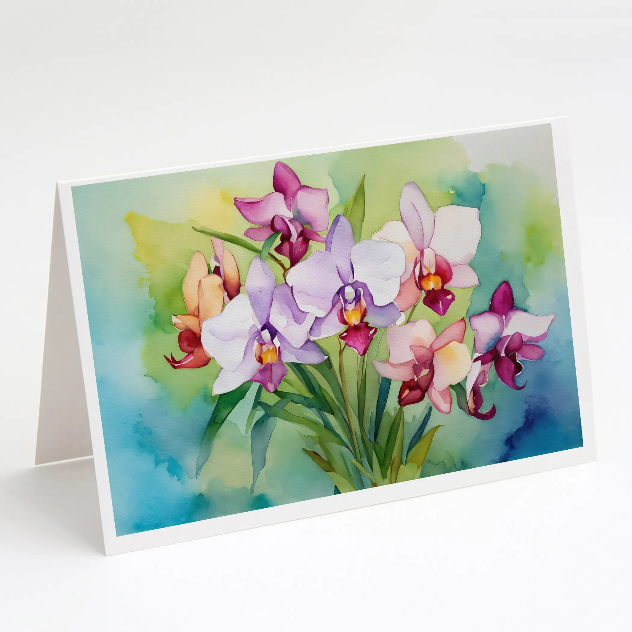Flowers in Watercolor Greeting Cards  - Size: 5X7 | Pack Of: 1 | Collection name: Flowers in watercolor
