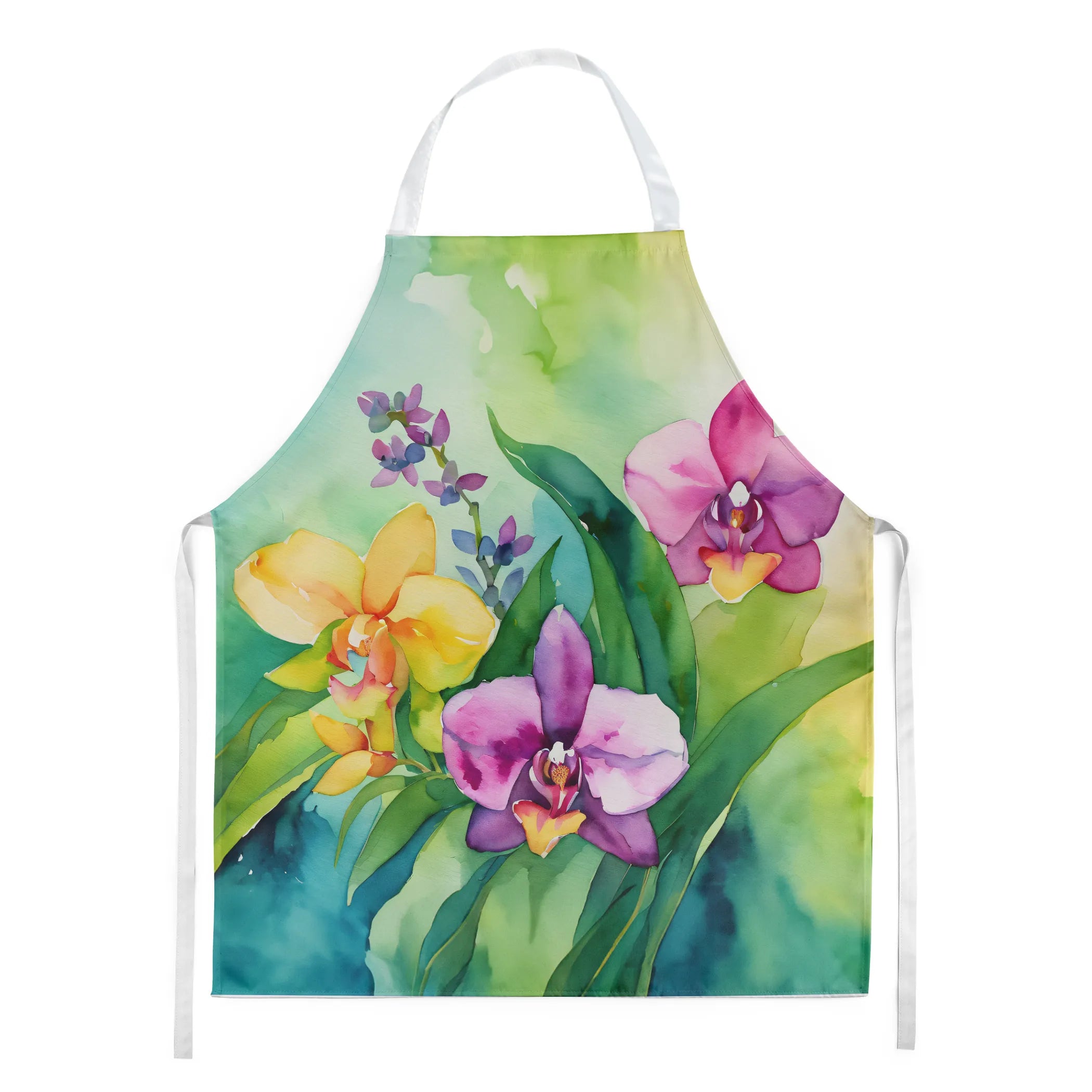 Flowers in Watercolor Apron - Size: LARGE | Pack Of: 1 | Collection name: Flowers in watercolor