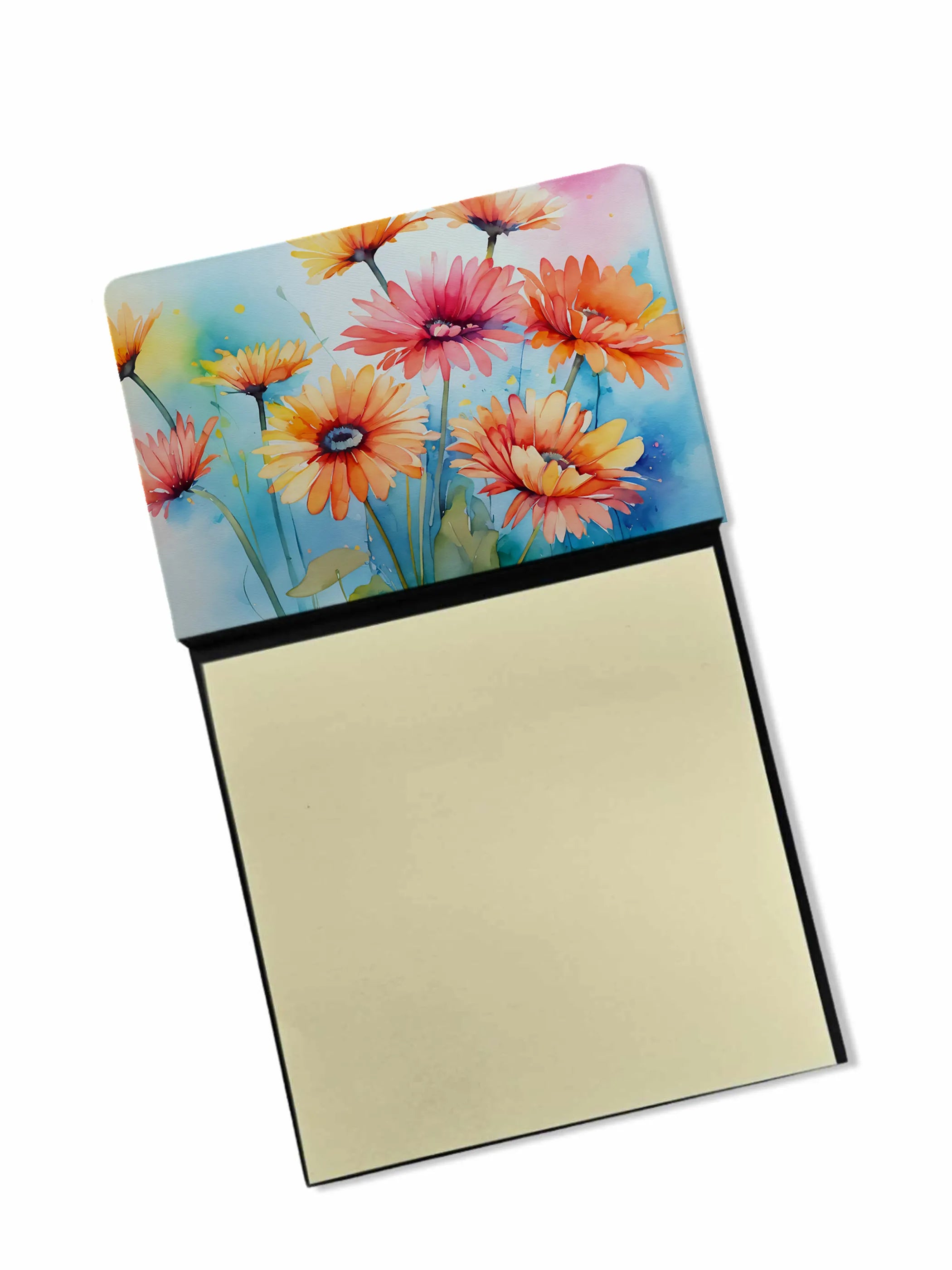 Flowers in Watercolor Sticky Note Holder - Pack Of: 1 | Collection name: Flowers in watercolor