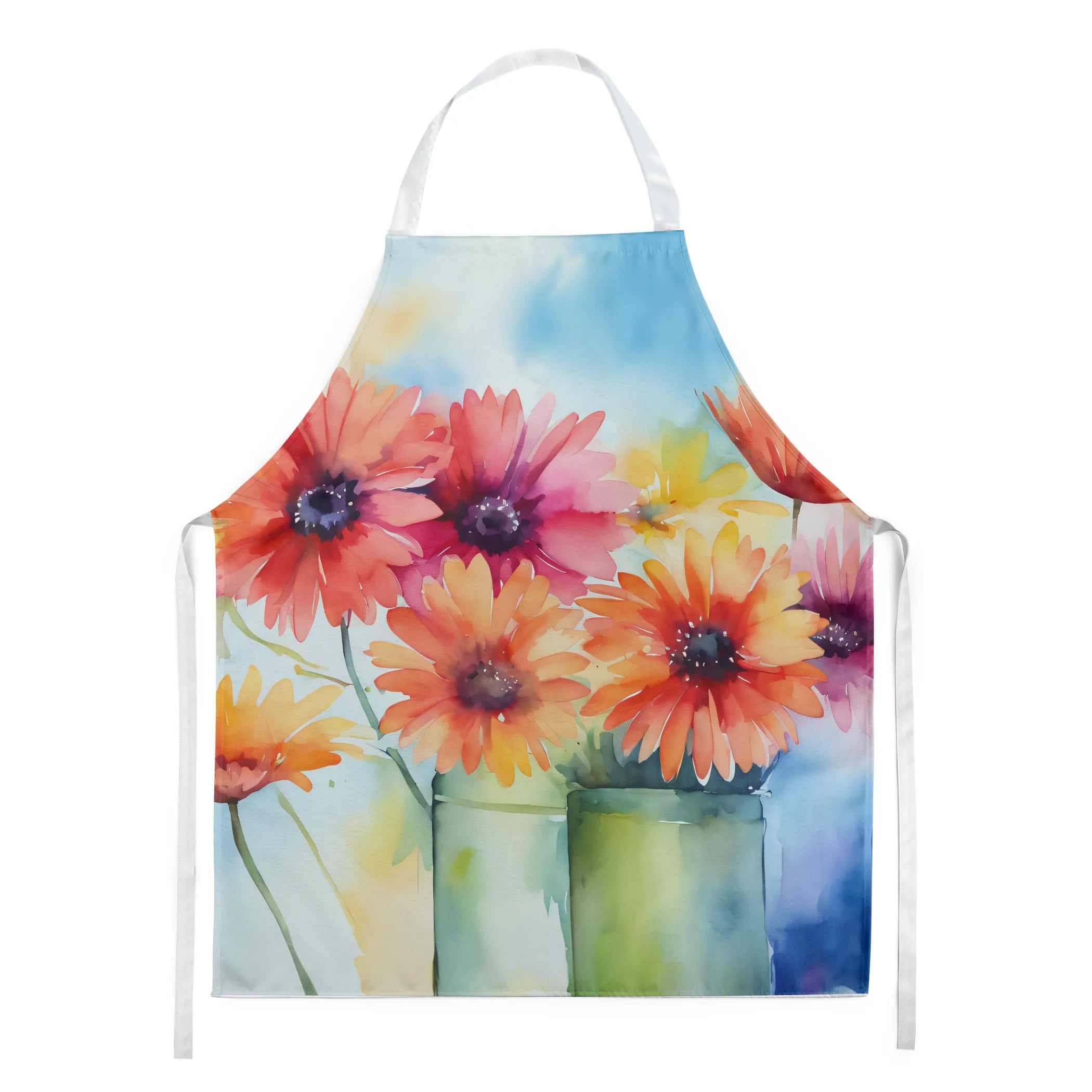 Flowers in Watercolor Apron - Size: LARGE | Pack Of: 1 | Collection name: Flowers in watercolor