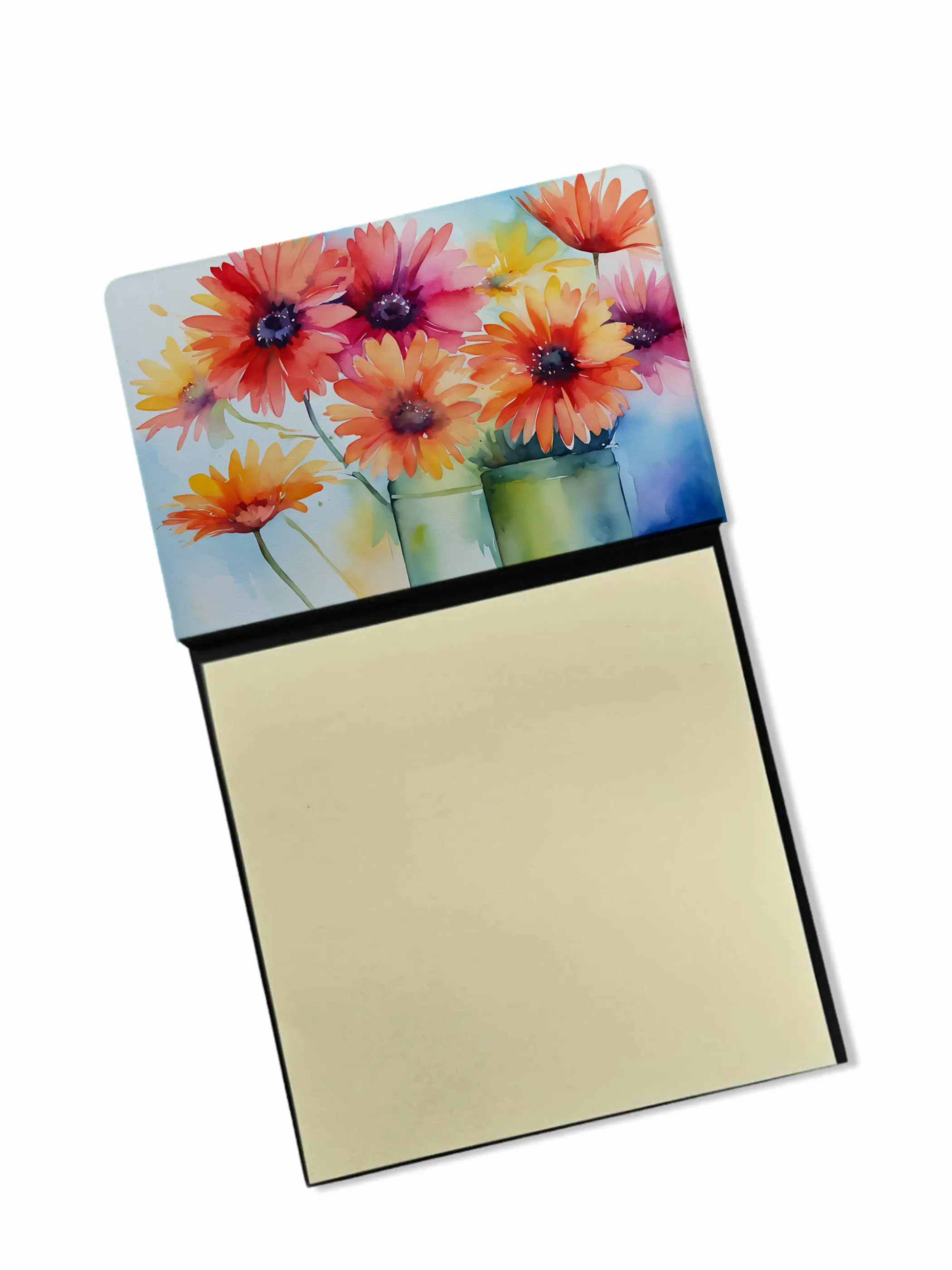 Flowers in Watercolor Sticky Note Holder - Pack Of: 1 | Collection name: Flowers in watercolor