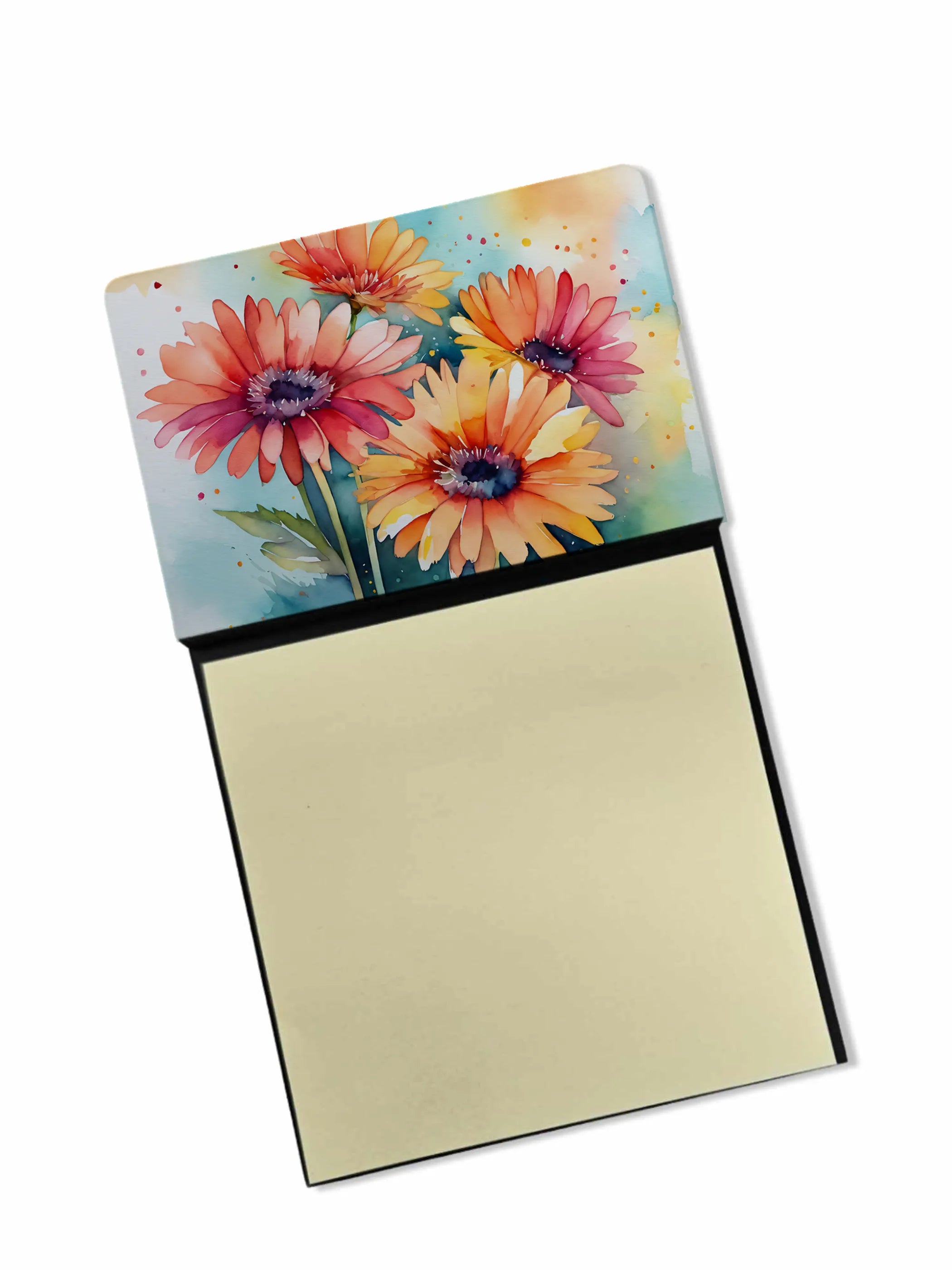 Flowers in Watercolor Sticky Note Holder - Pack Of: 1 | Collection name: Flowers in watercolor
