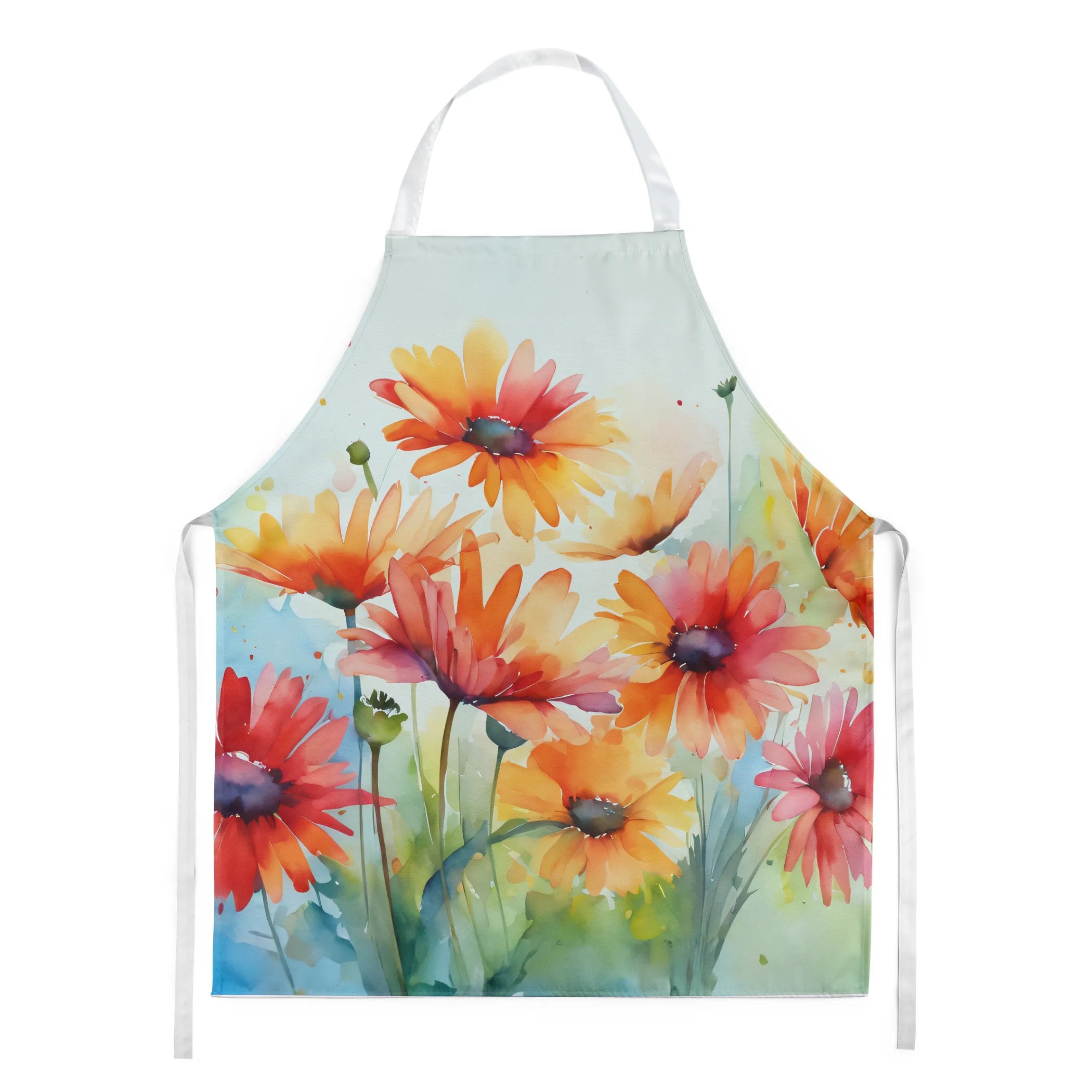 Flowers in Watercolor Apron - Size: LARGE | Pack Of: 1 | Collection name: Flowers in watercolor